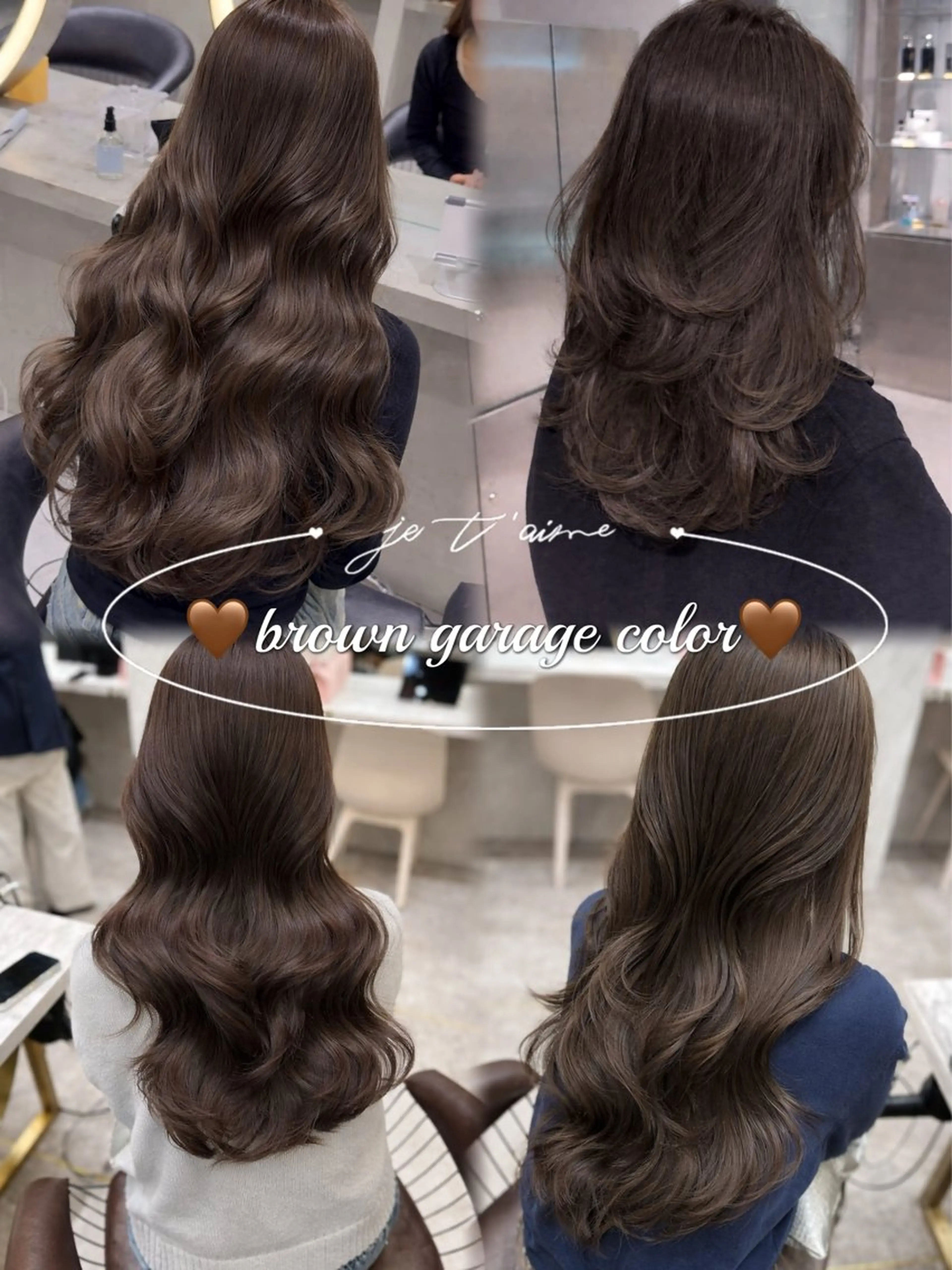 ロング カラー 透明感カラー グレージュ オレンジ 縮毛矯正 ヘアカラー ♡Aira♡lond /グレージュ/縮毛のヘアスタイル
