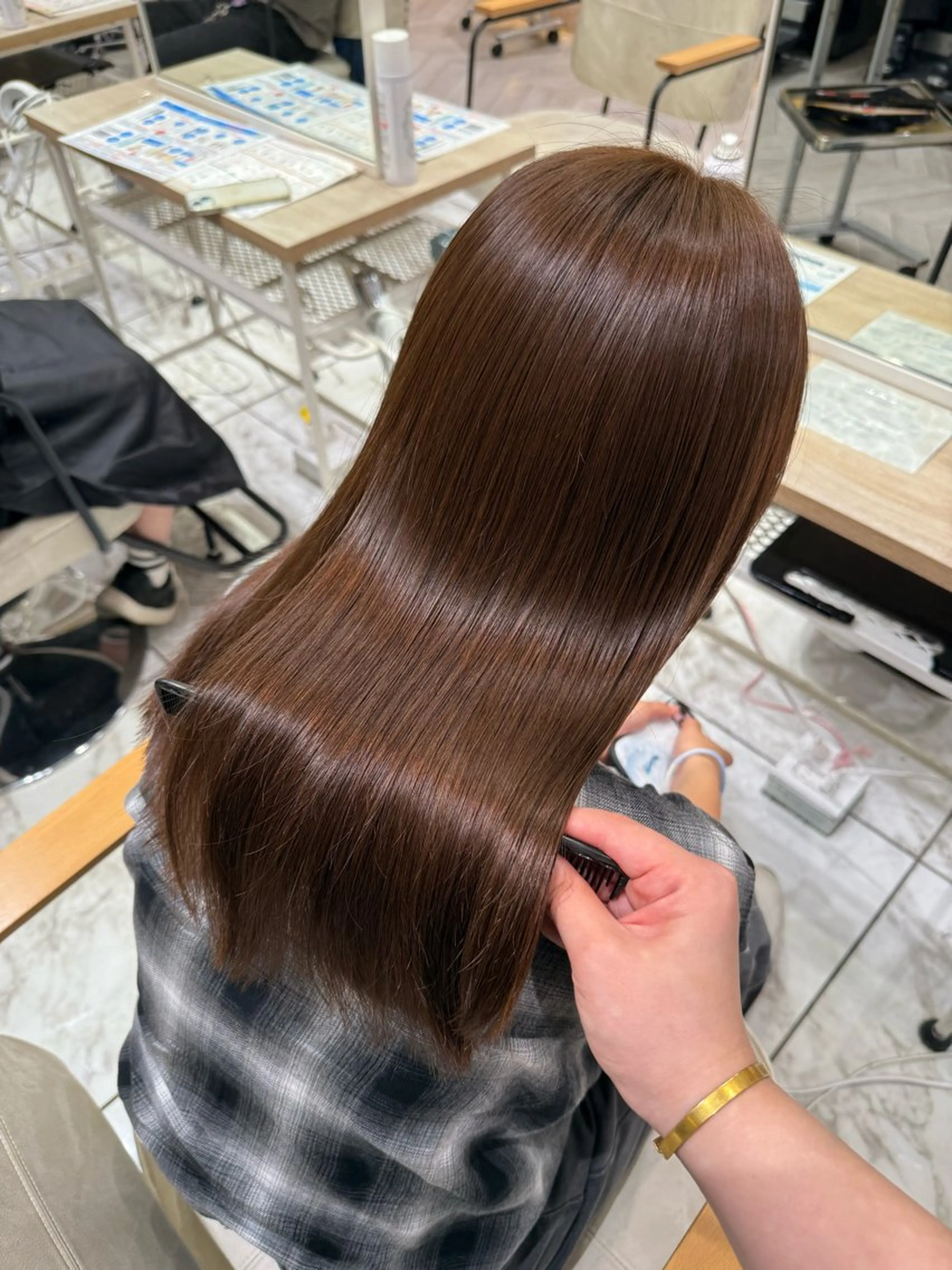 ロング カット ヘアカラー トリートメント レディースパーマ 🧺🪽/SHUNOのヘアスタイル