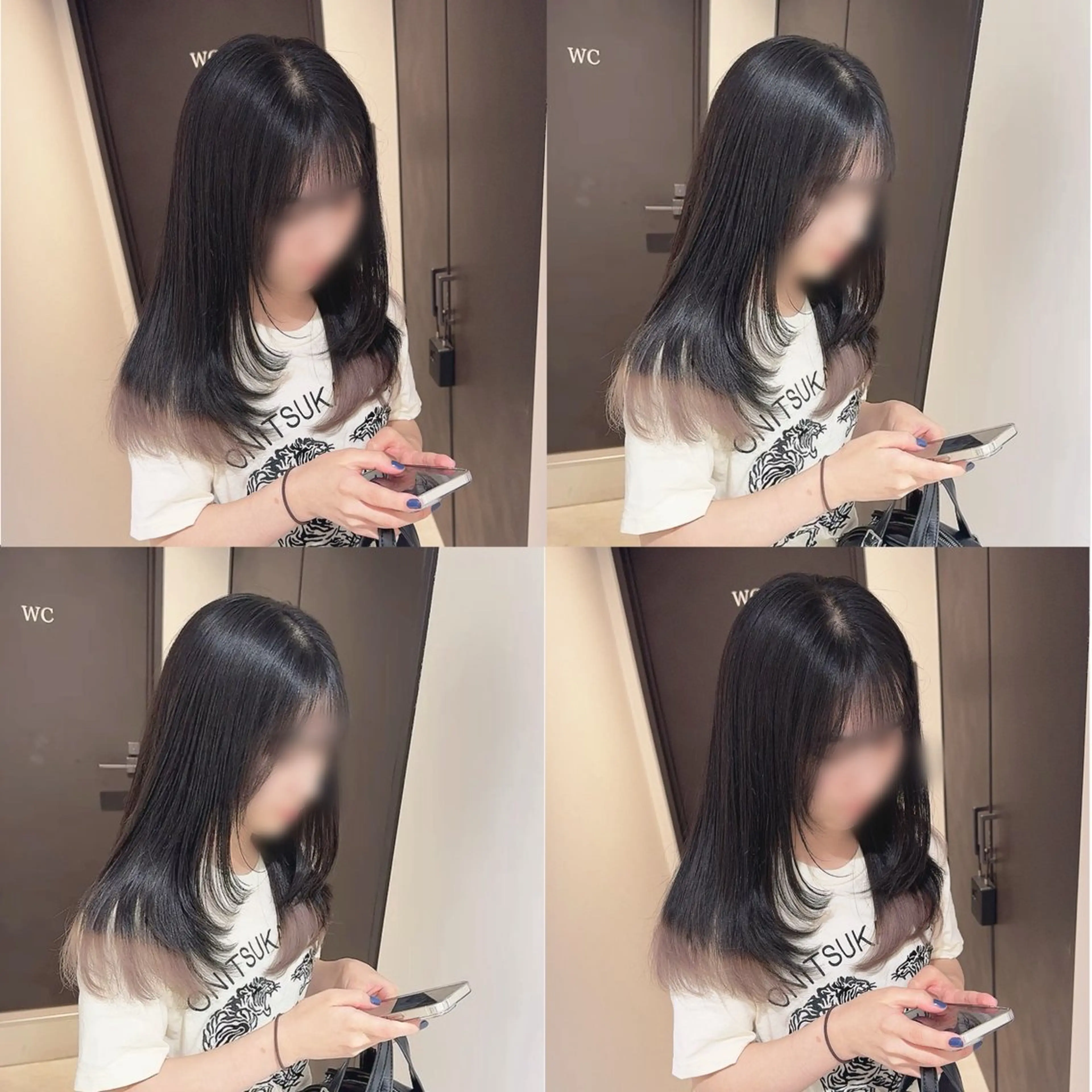 カラー ブリーチ ヘアカラー トリートメント 渋谷:インナーカラー ／🍒エリカ🍒のヘアスタイル
