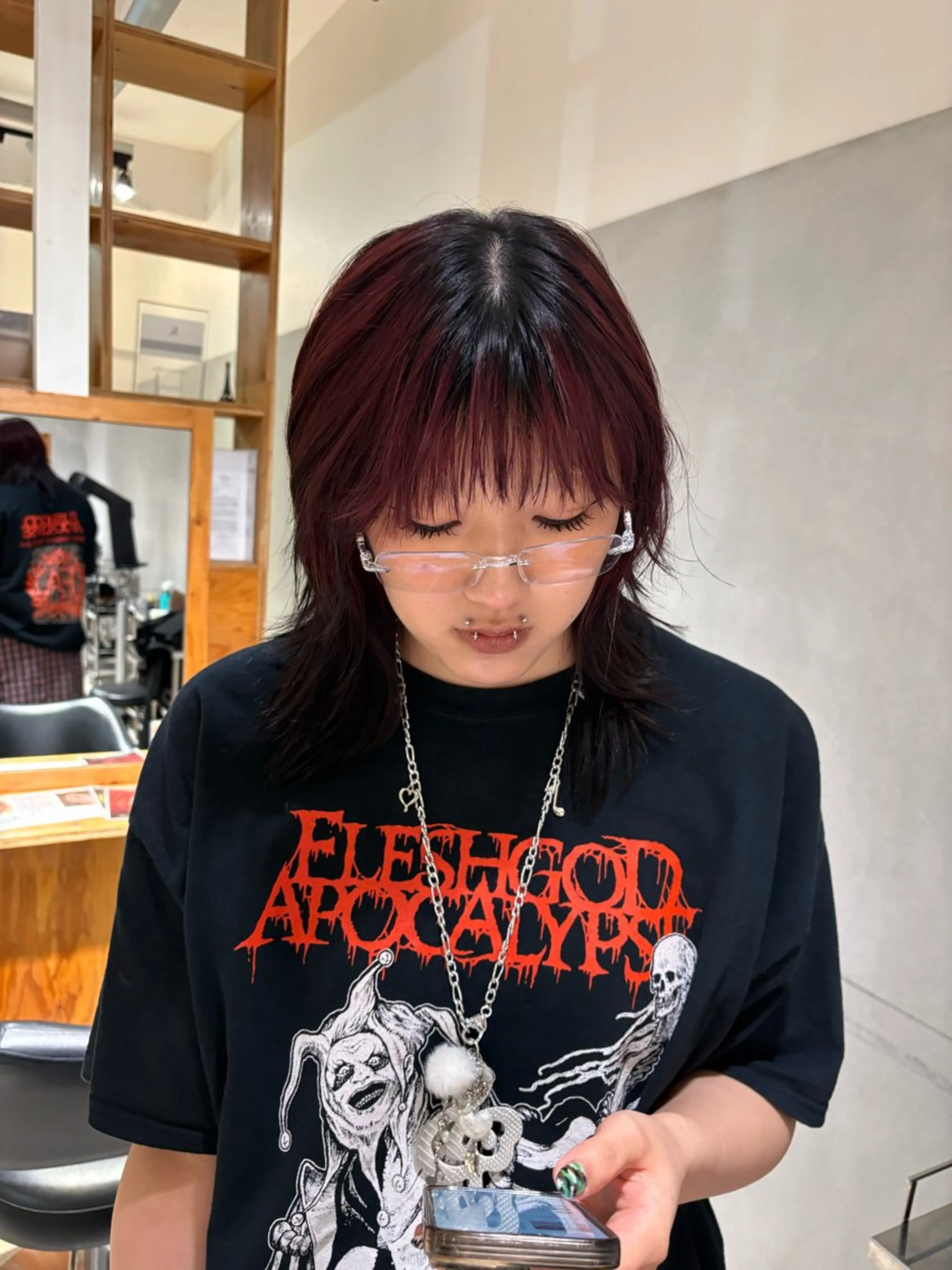 カラー ヘアカラー ベージュ、ブラウン ／ボブ　ユミのヘアスタイル