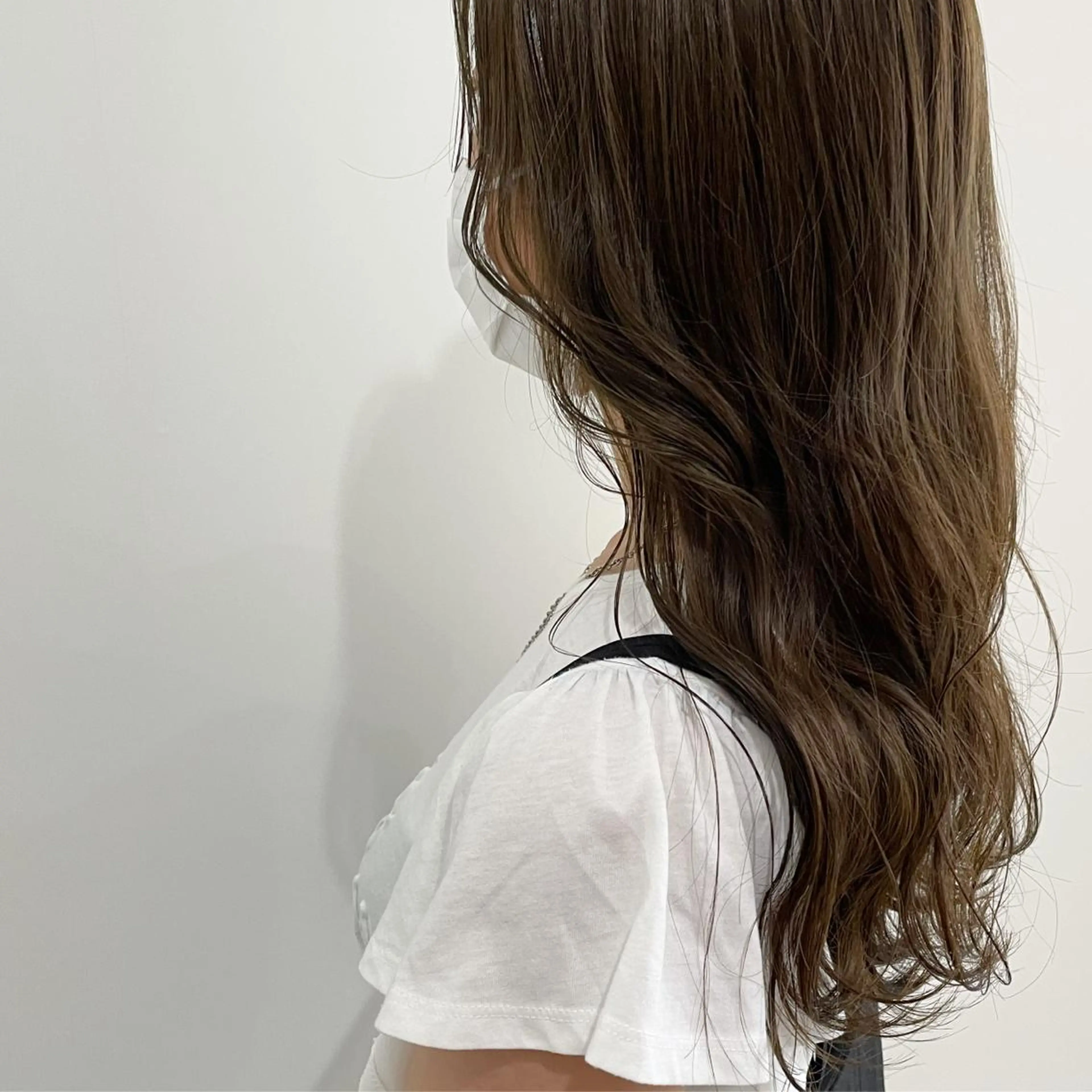 セミロング 🤍似合わせパーマ 奥田沙耶🫧のヘアスタイル