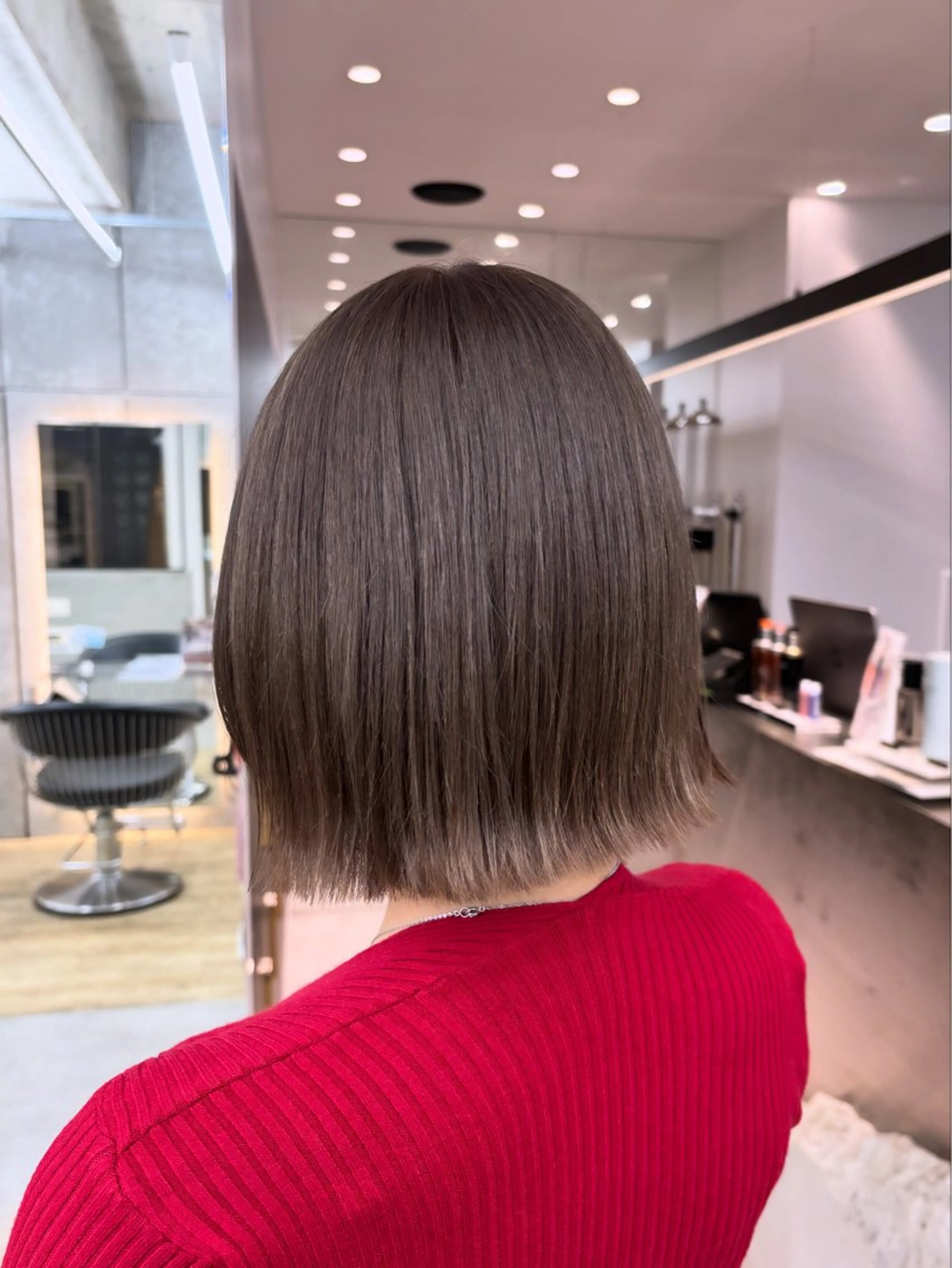 ショート カラー ボブ 外ハネヘア 韓国💞艶カラー/ 髪質改善/ハルカ🌙のヘアスタイル