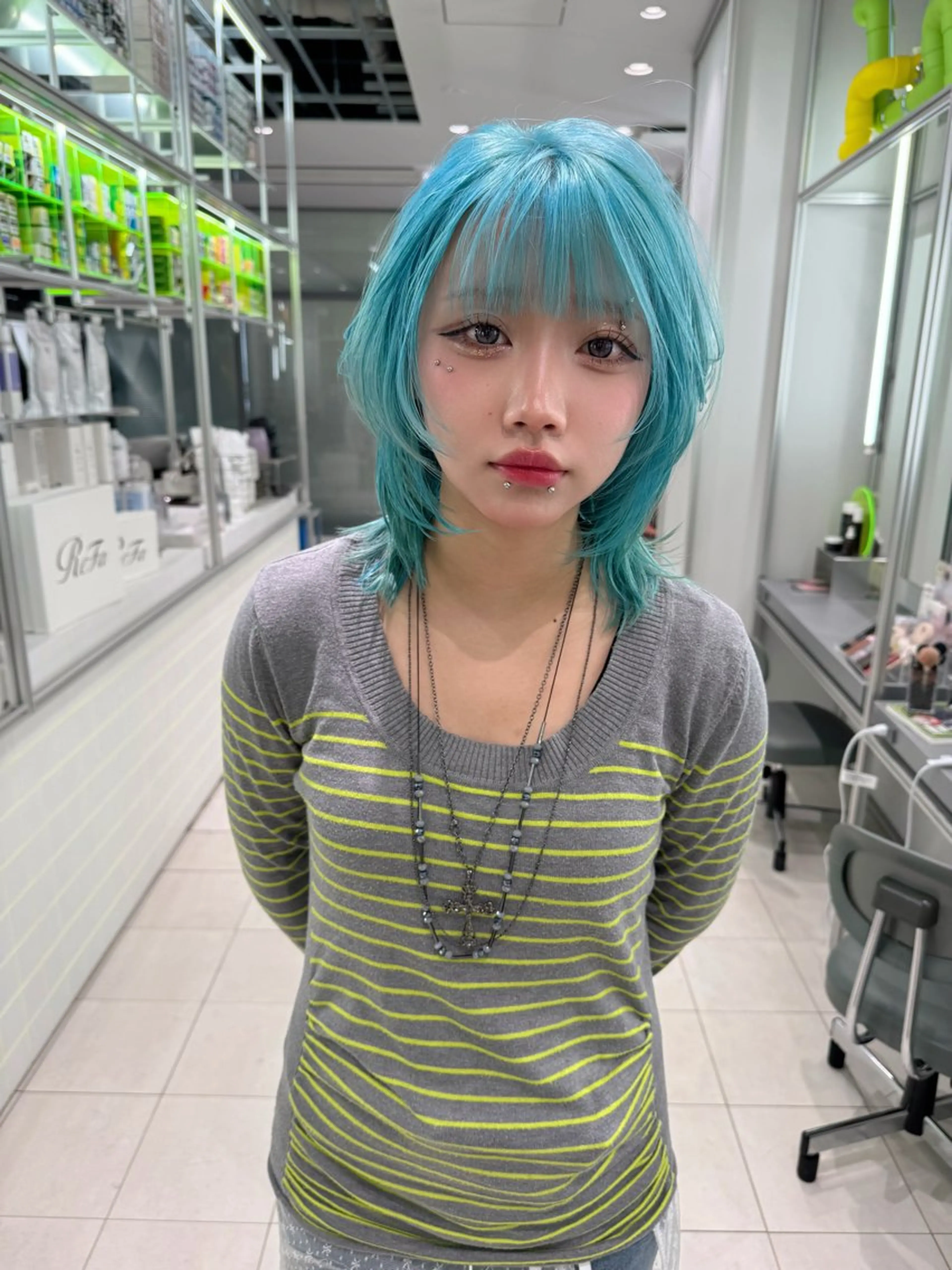 ミディアム カラー NORA　CYNDY所属・砂川 航のヘアスタイル