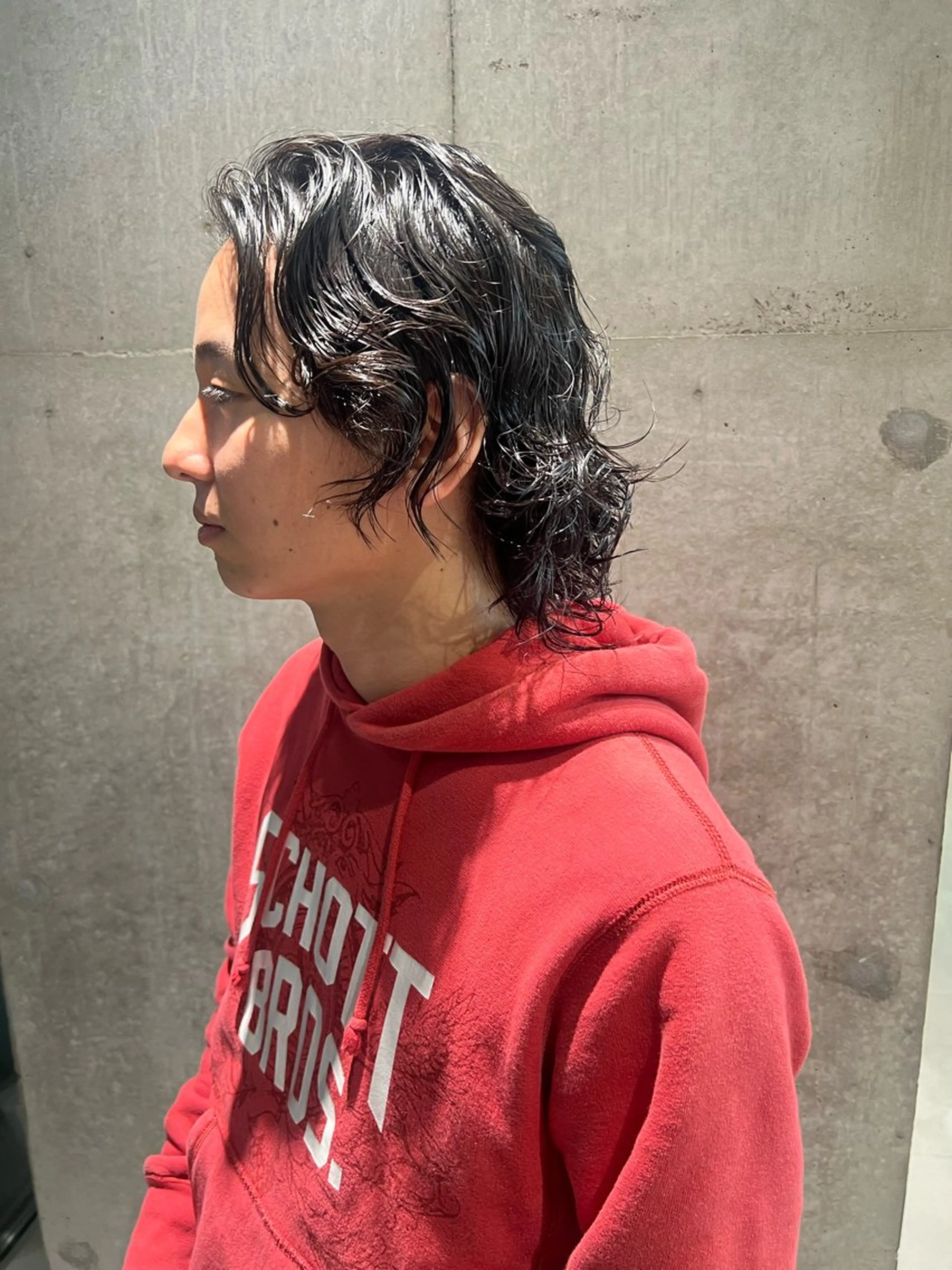 パーマ メンズ メンズパーマ スパイラルパーマ カット パーマ 吉沢遣人/レイヤー 艶カラー/抜け感のヘアスタイル