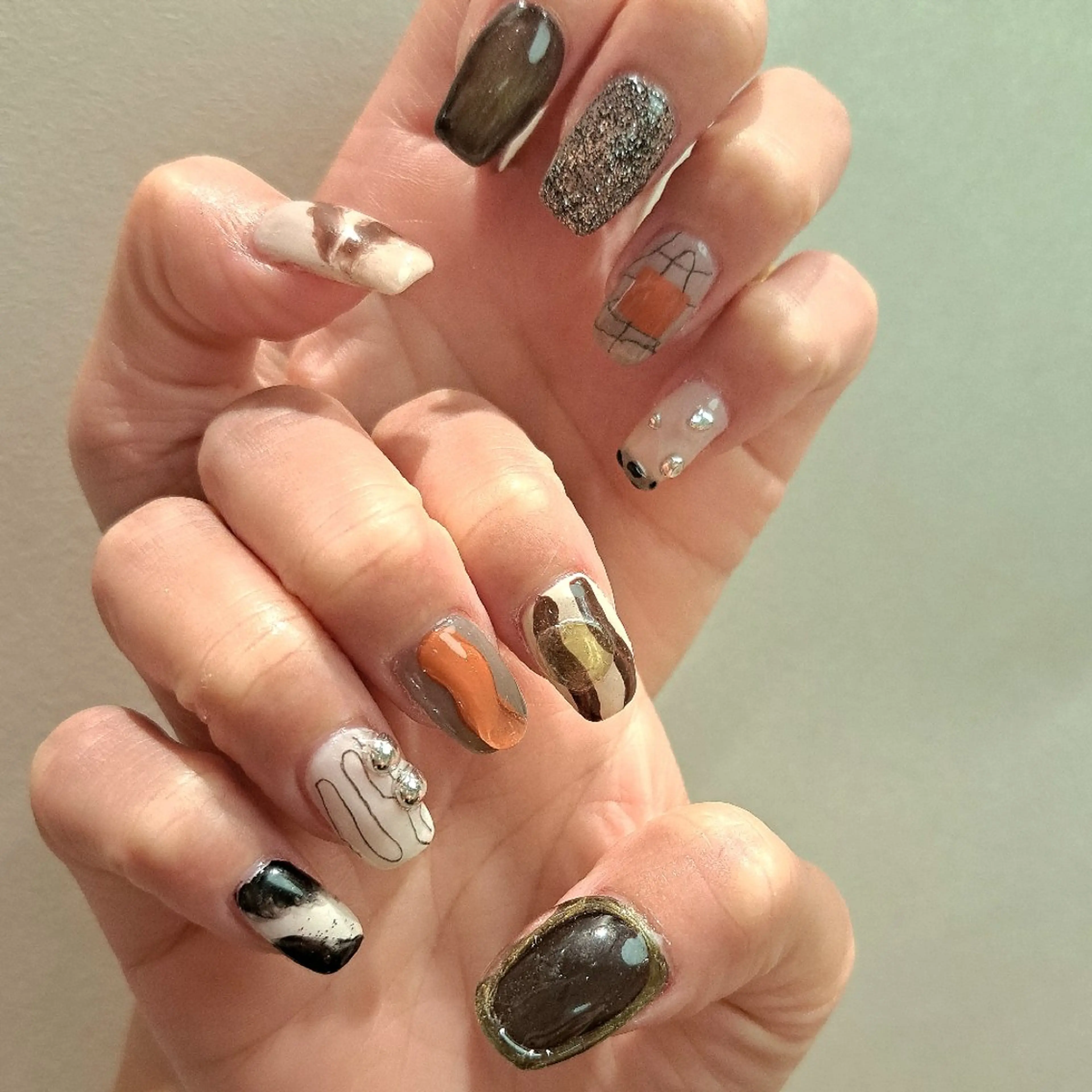 ネイル アートネイル ジェルネイル 持ち込み ニュアンスネイル Nail mood デザイン持ち込みokのネイルデザイン