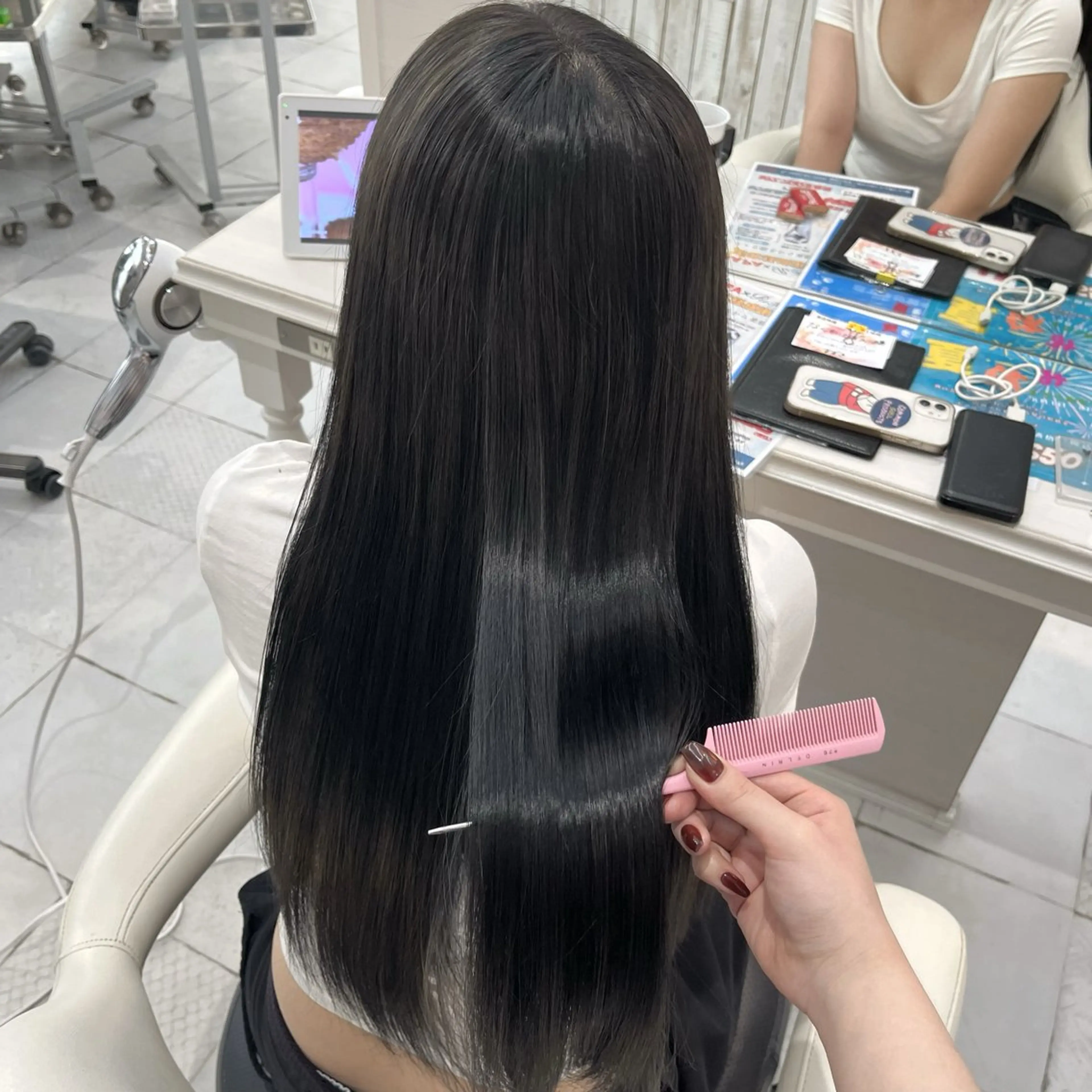 💜🧸カット+カラー+髪質改善トリートメント 🧸💜の写真