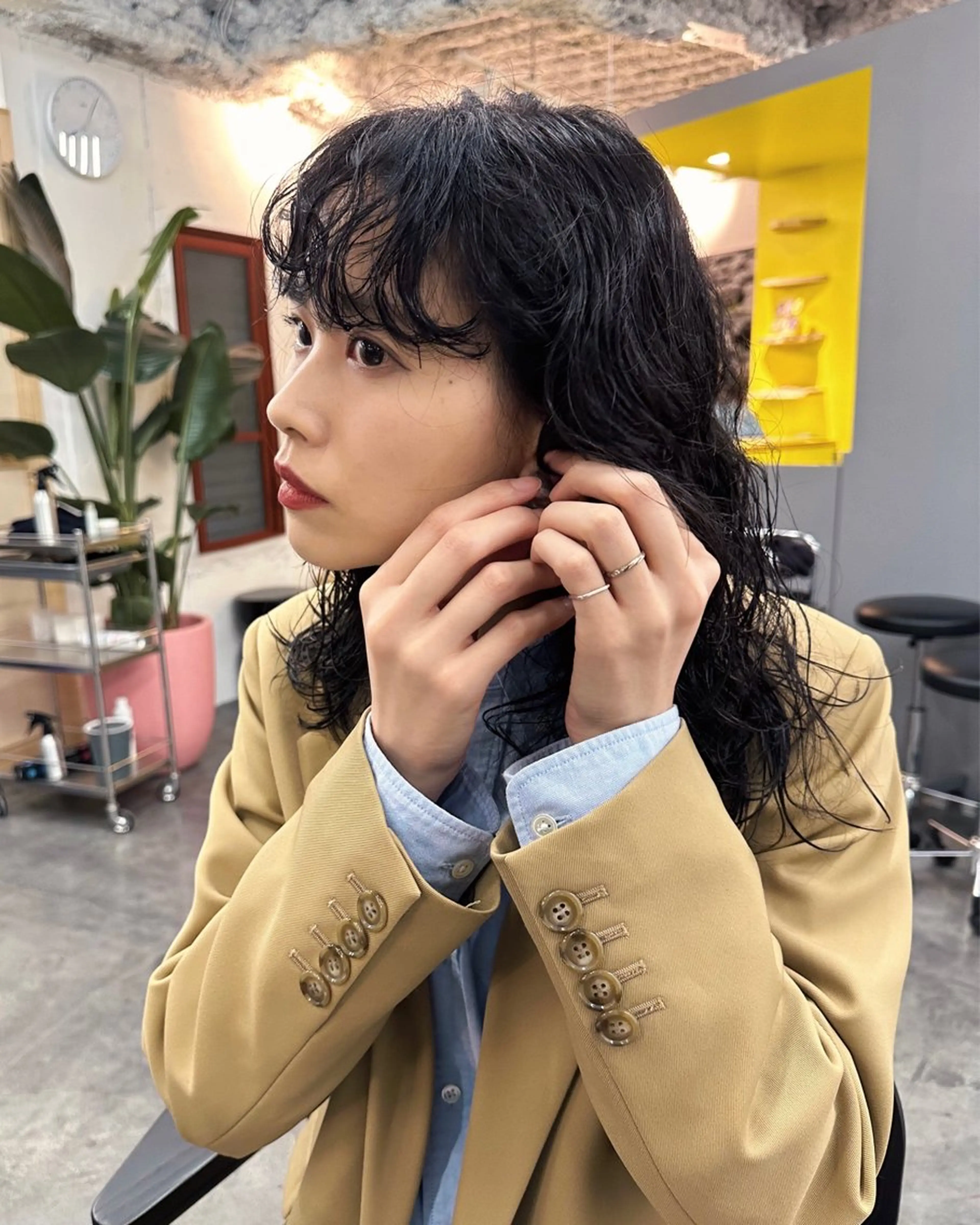 セミロング パーマ カット パーマ レイヤー/パーマ /ウルフ/nabeのヘアスタイル