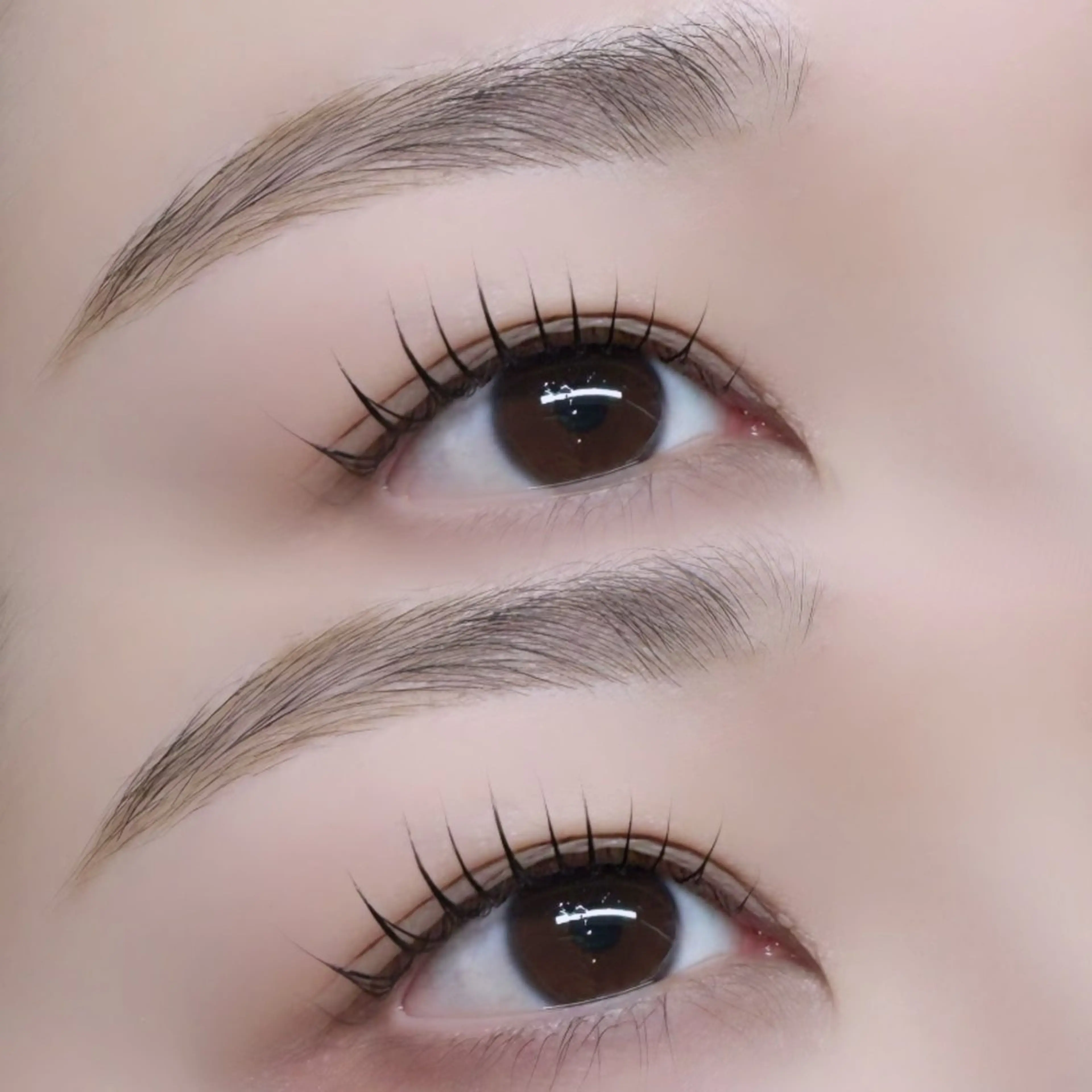𝐬𝐞𝐭 𝐦𝐞𝐧𝐮 でお得に🉐🩶 1日で完璧に✨️まつげパーマ➕ アイブロウWAXの写真