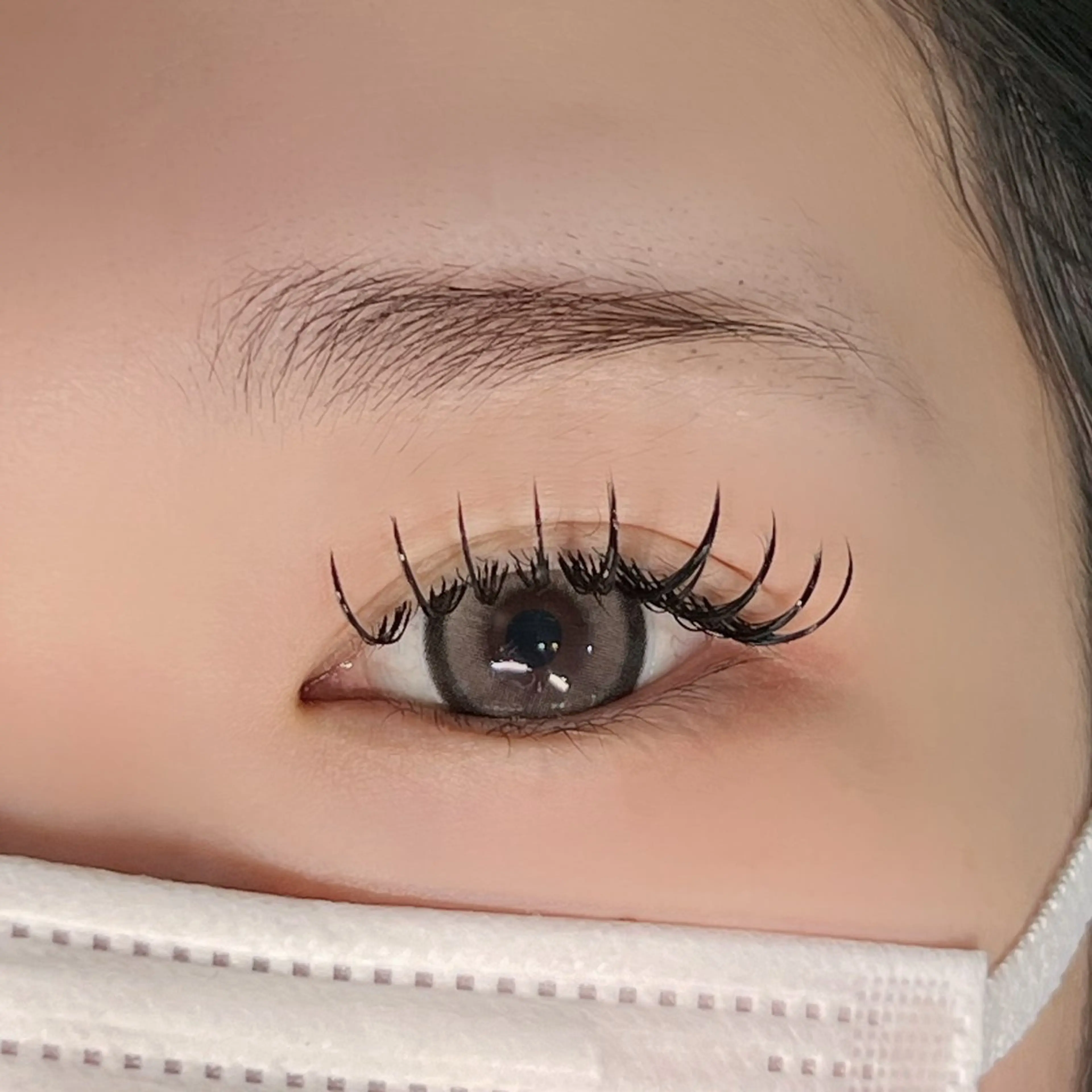 マツエク・マツパ 付け放題 束感まつ毛 フラットラッシュ マツエク ANCHEL 🦋のマツエク・マツパデザイン