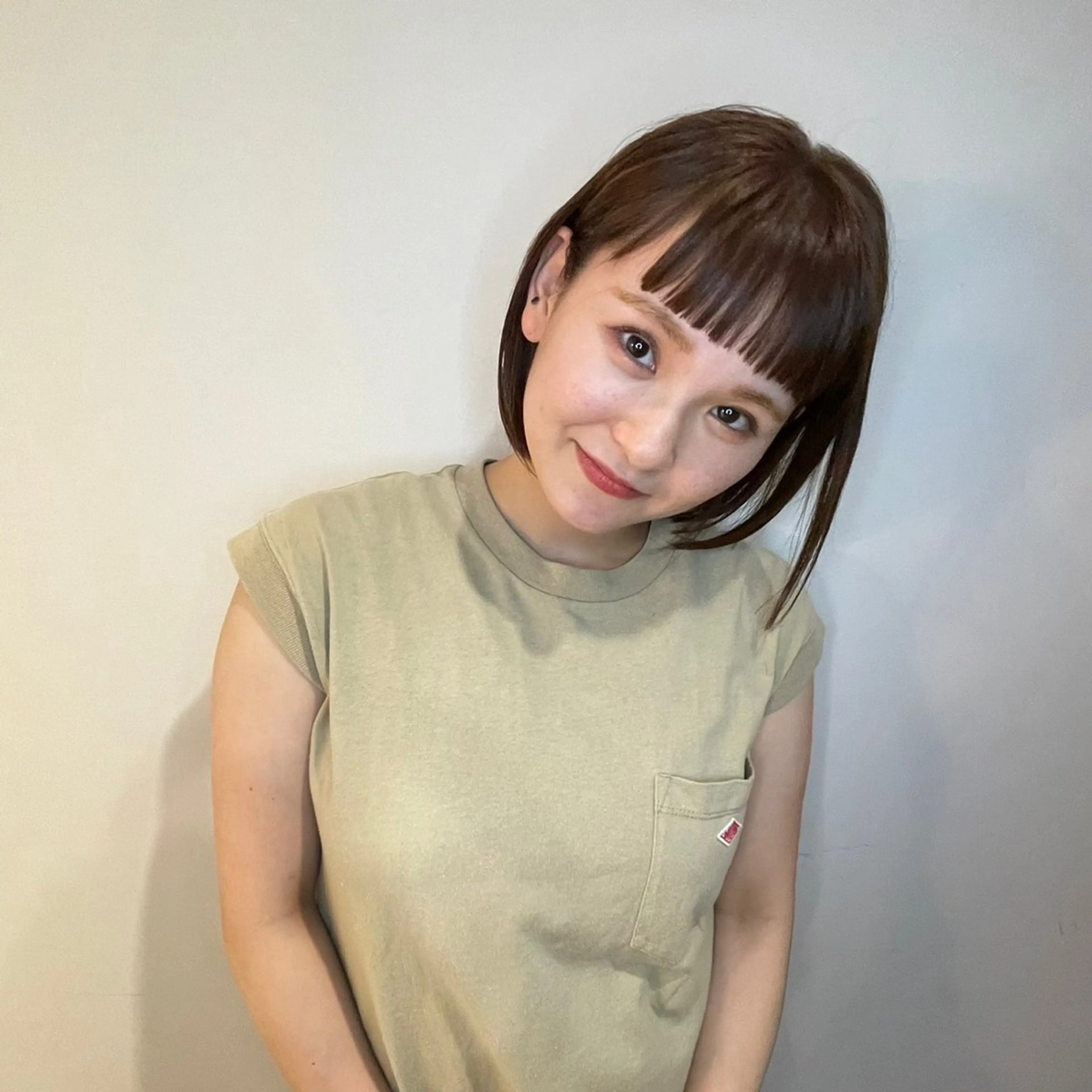 カラー oggi西新所属・ゆい/ ショート/レイヤーのヘアスタイル