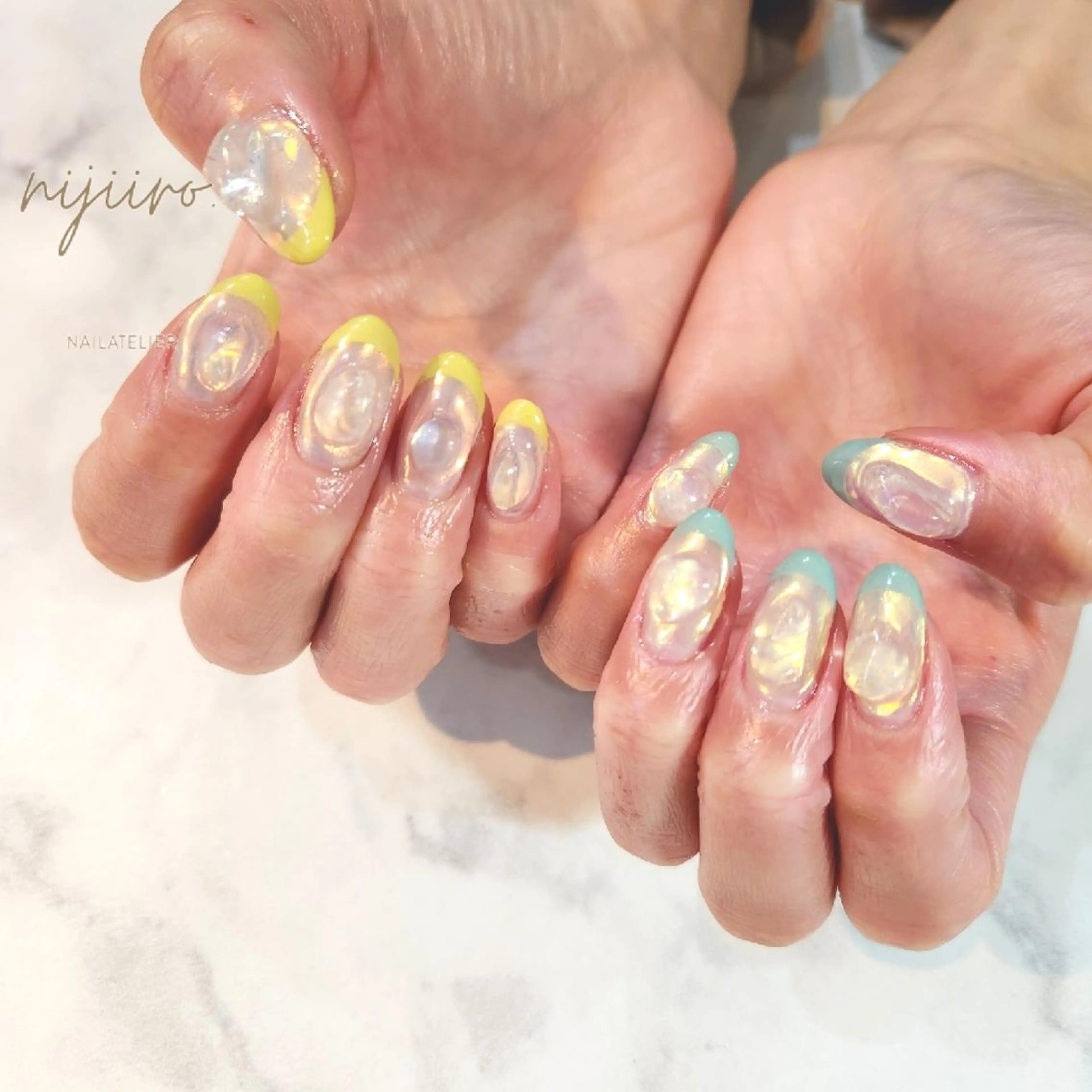ネイル ハンドネイル nailatelier nijiiro.所属・nijiiro🌈 サトウのネイルデザイン