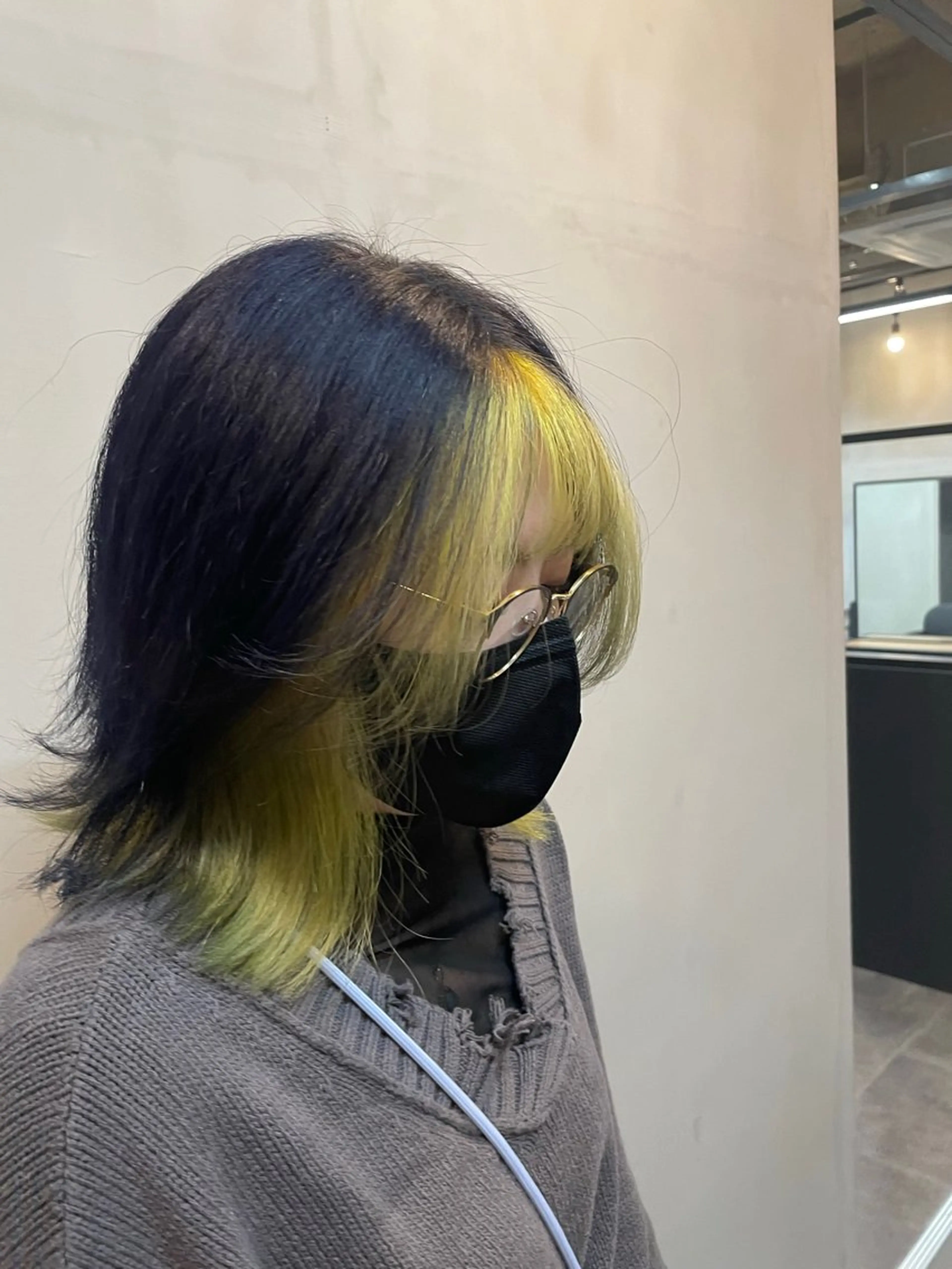 ミディアム カラー デザインカラー カット ヘアカラー トリートメント ALLENhair 八尾店のヘアスタイル