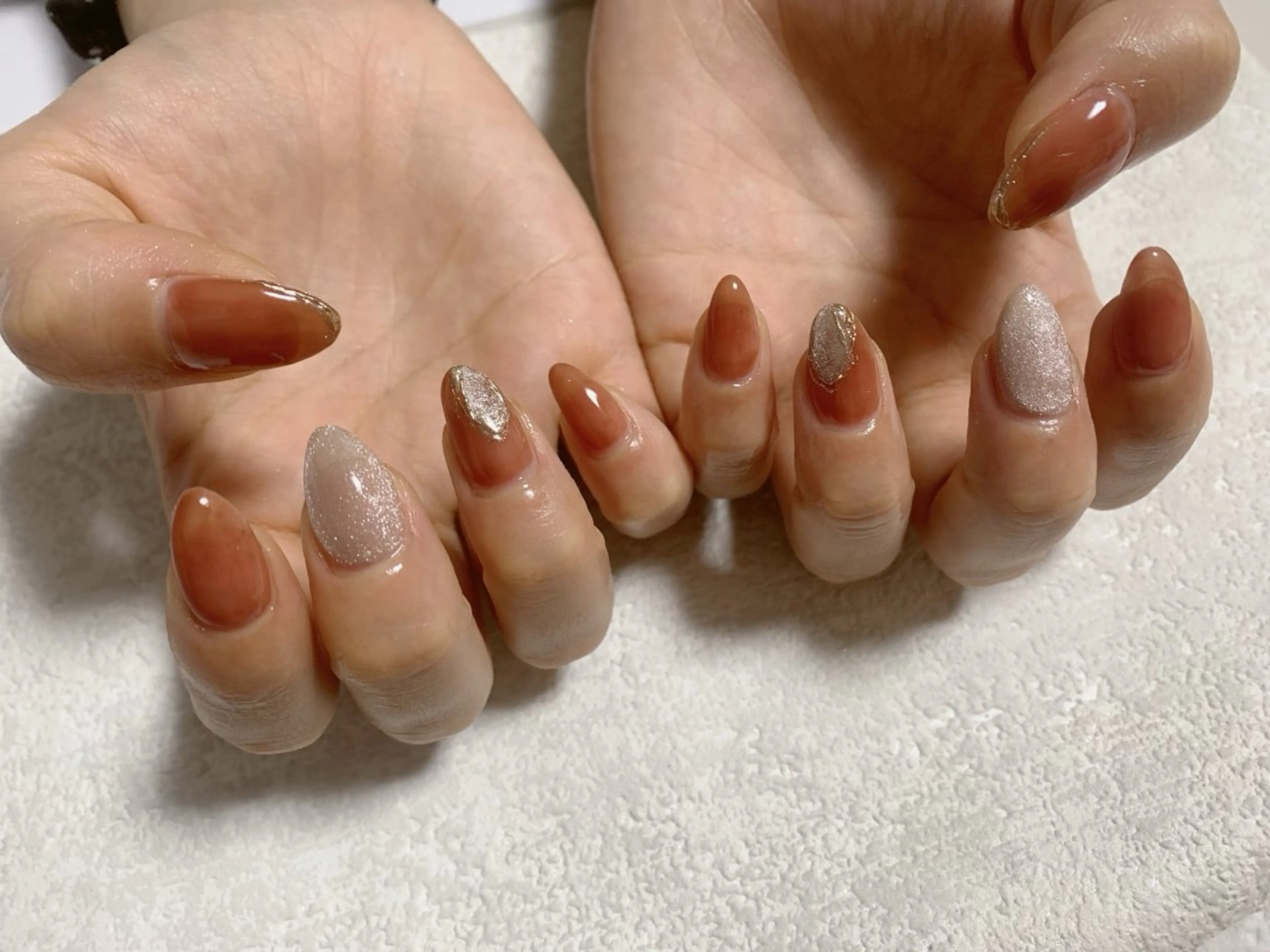 ネイル ジェルネイル メンズネイル ミラーネイル ワンカラーネイル パラジェル kiki nail たまプラーザのネイルデザイン