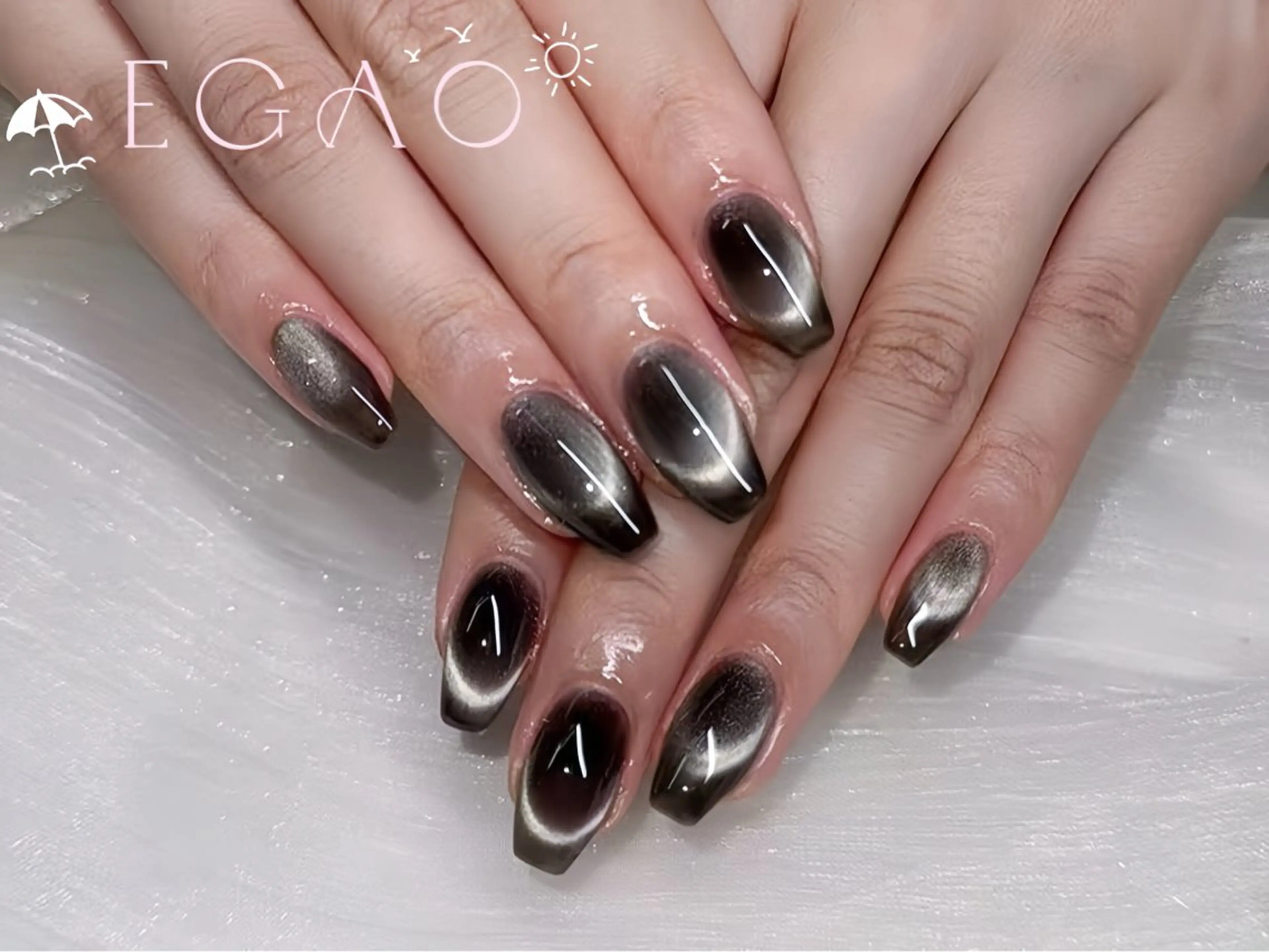 ネイル アートネイル フットネイル フレンチネイル ジェルネイル グラデーション ハンドネイル Egao Nail錦糸町店のネイルデザイン