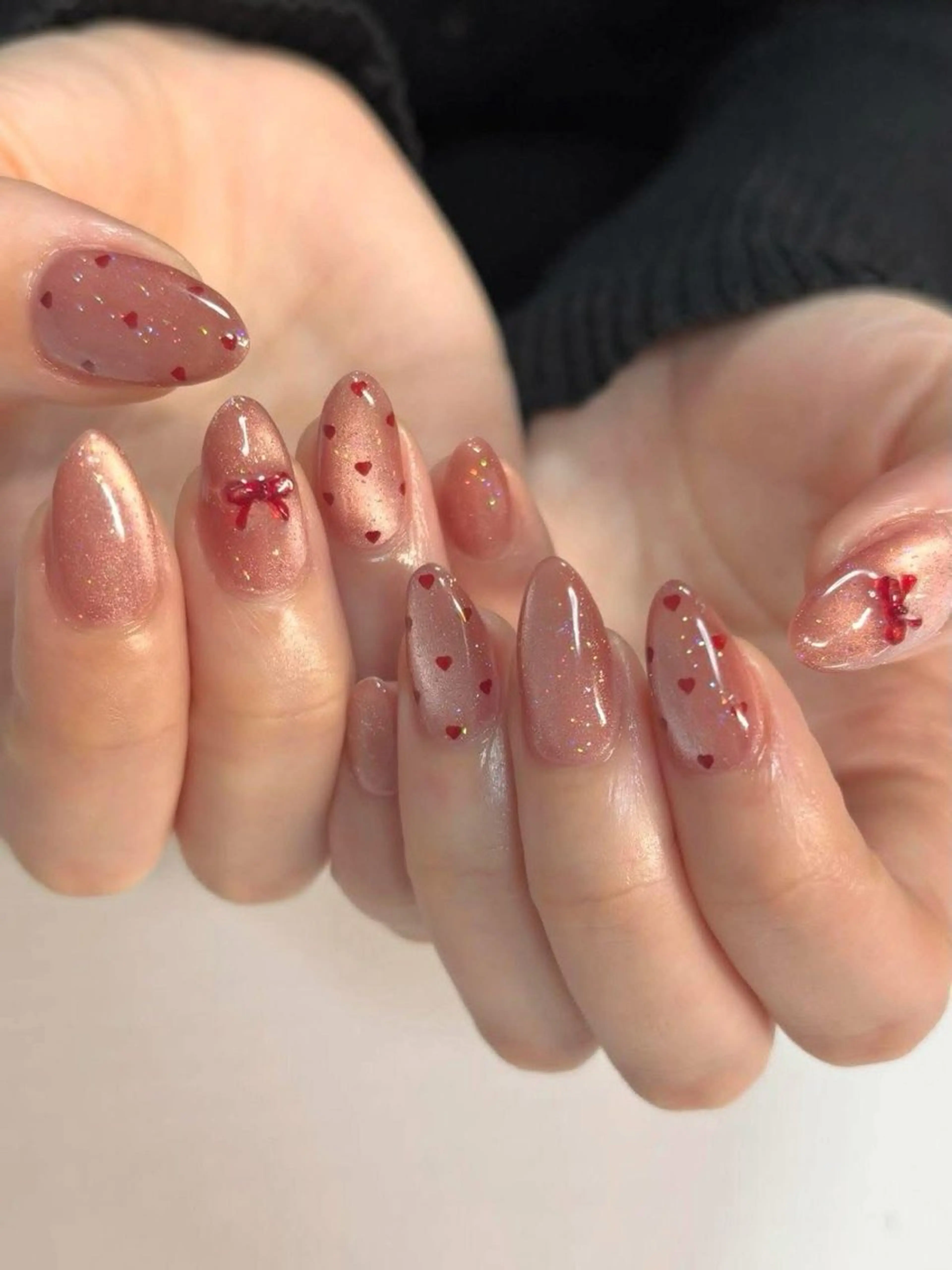 ネイル 長さ出し フラワーネイル キラキラネイル 韓国ネイル ロングネイル Kawaii _Nailのネイルデザイン