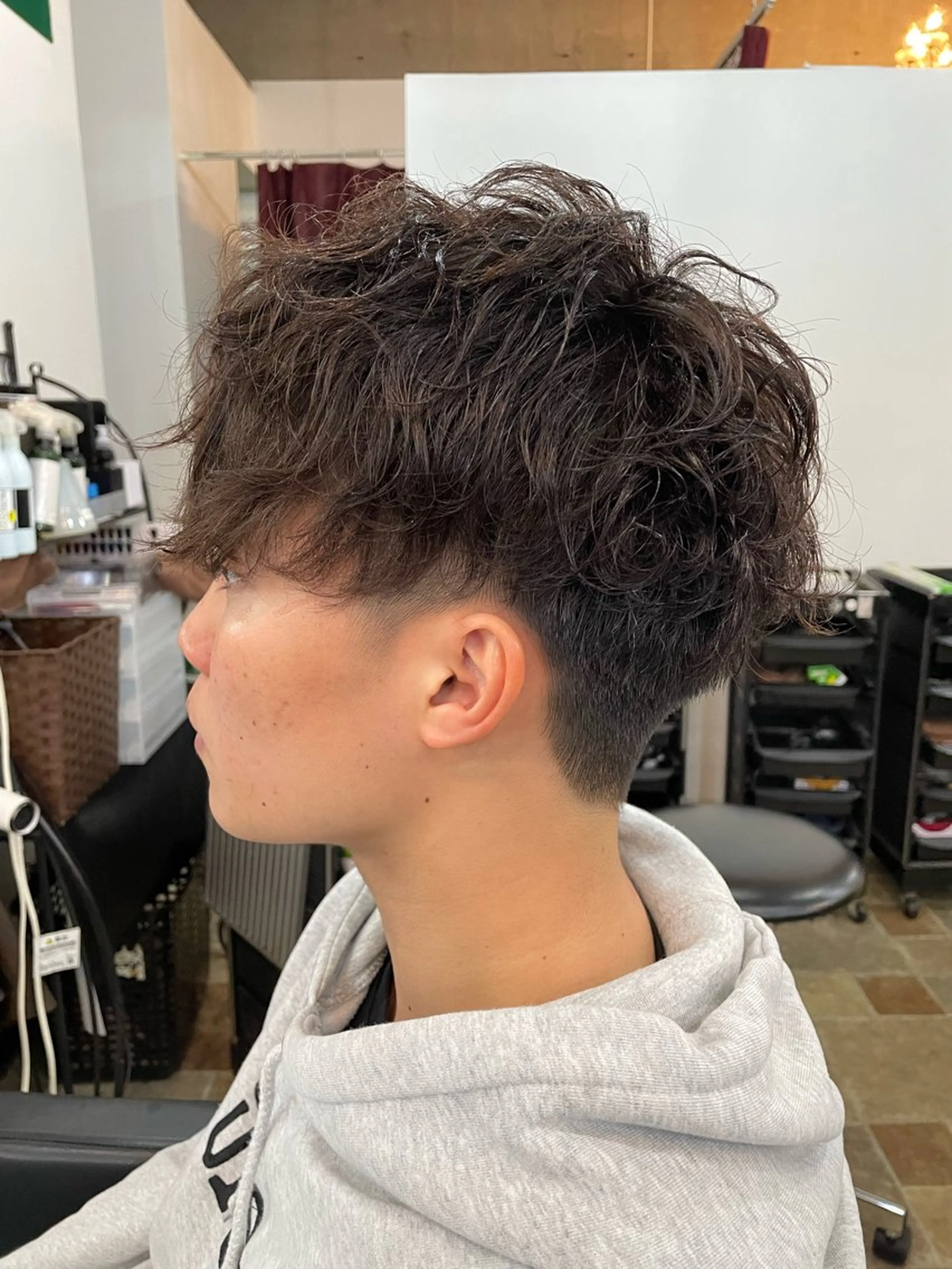 ショート パーマ メンズ amphihair 高橋祐也のヘアスタイル
