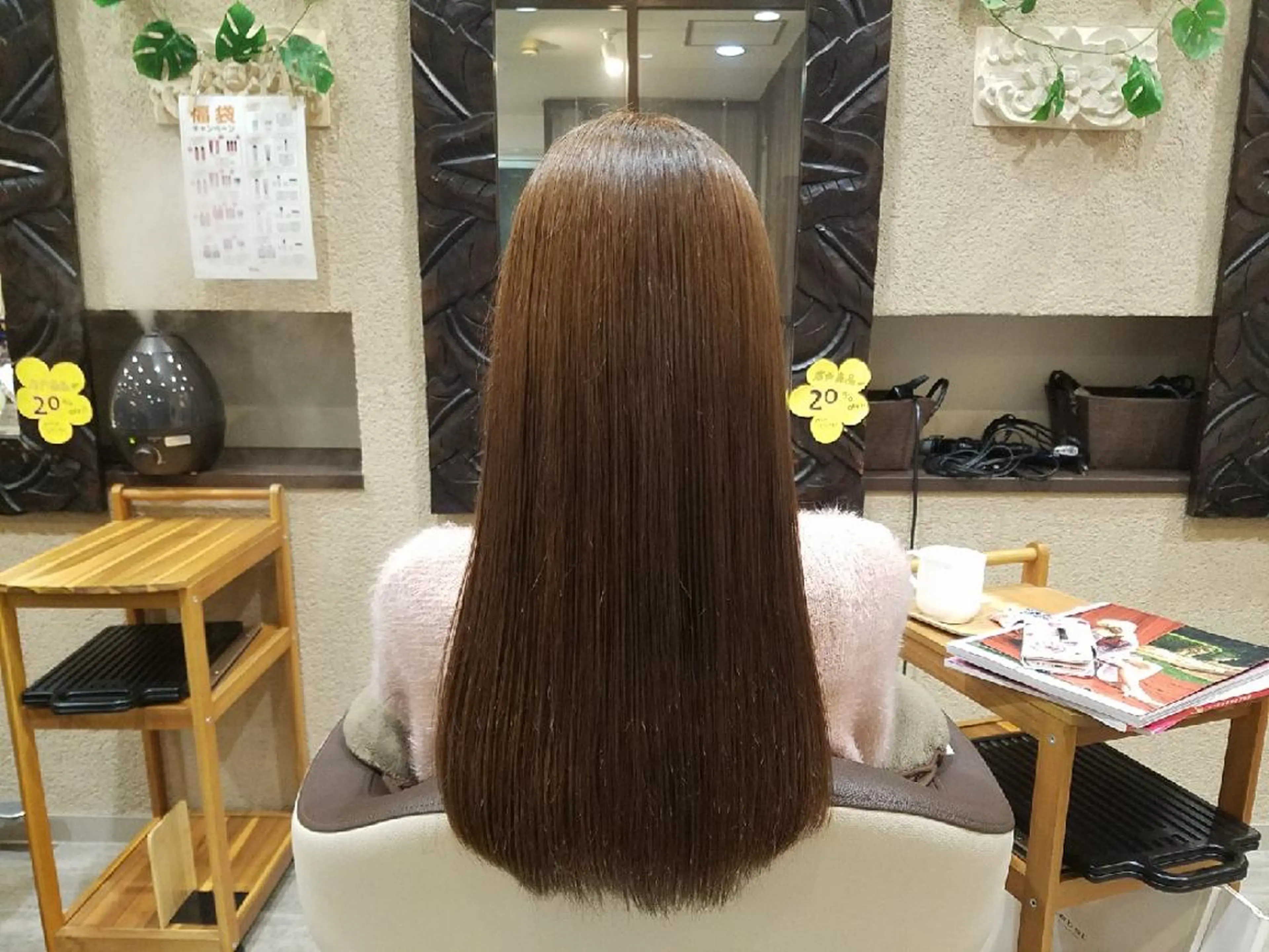 カット+カラー+縮毛矯正⭐️憧れのまとまるツヤ髪へ⭐️《初回限定》¥13750の写真