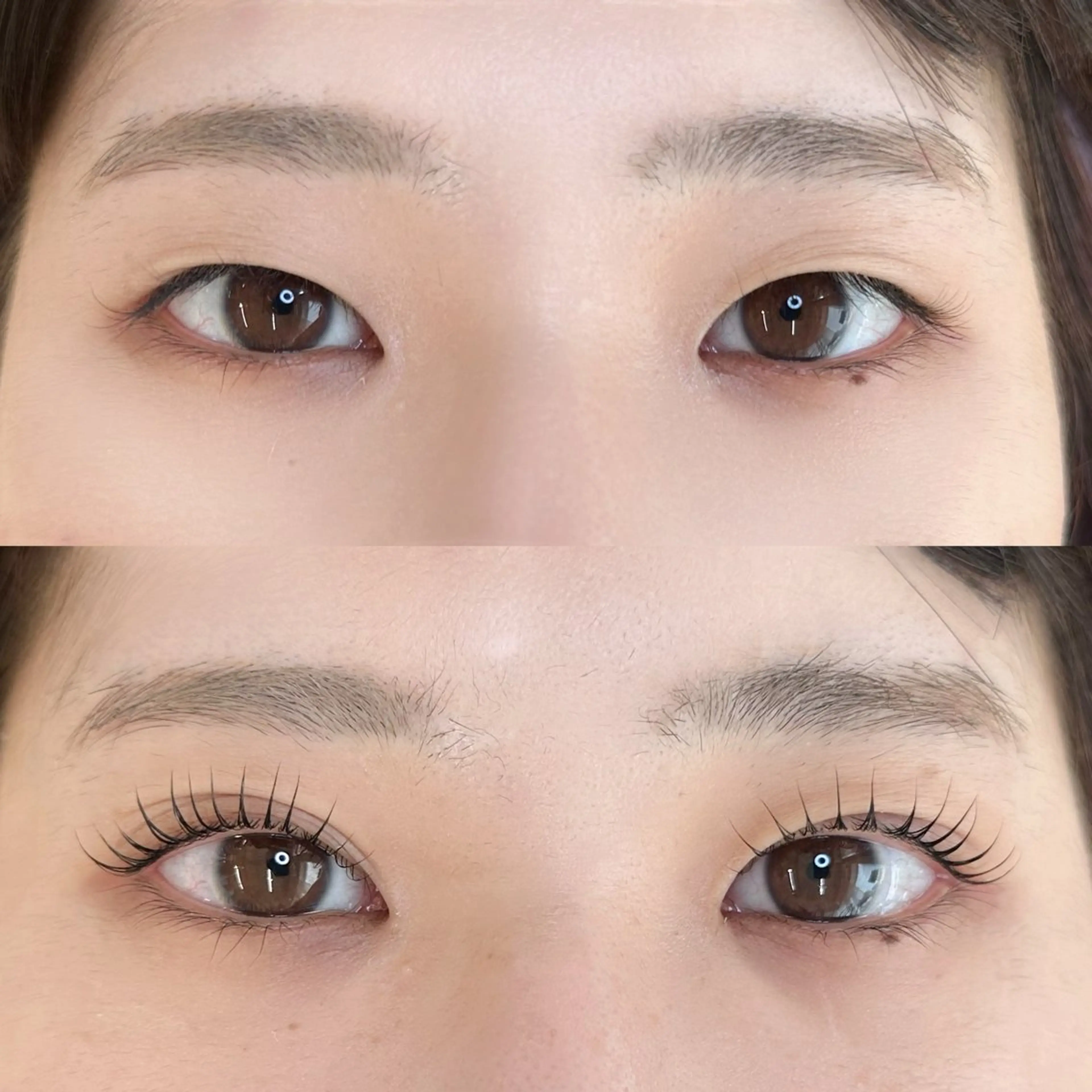 まつげパーマ✨［韓国ロッド/パリジェンヌ可］束感コーティング仕上げの写真