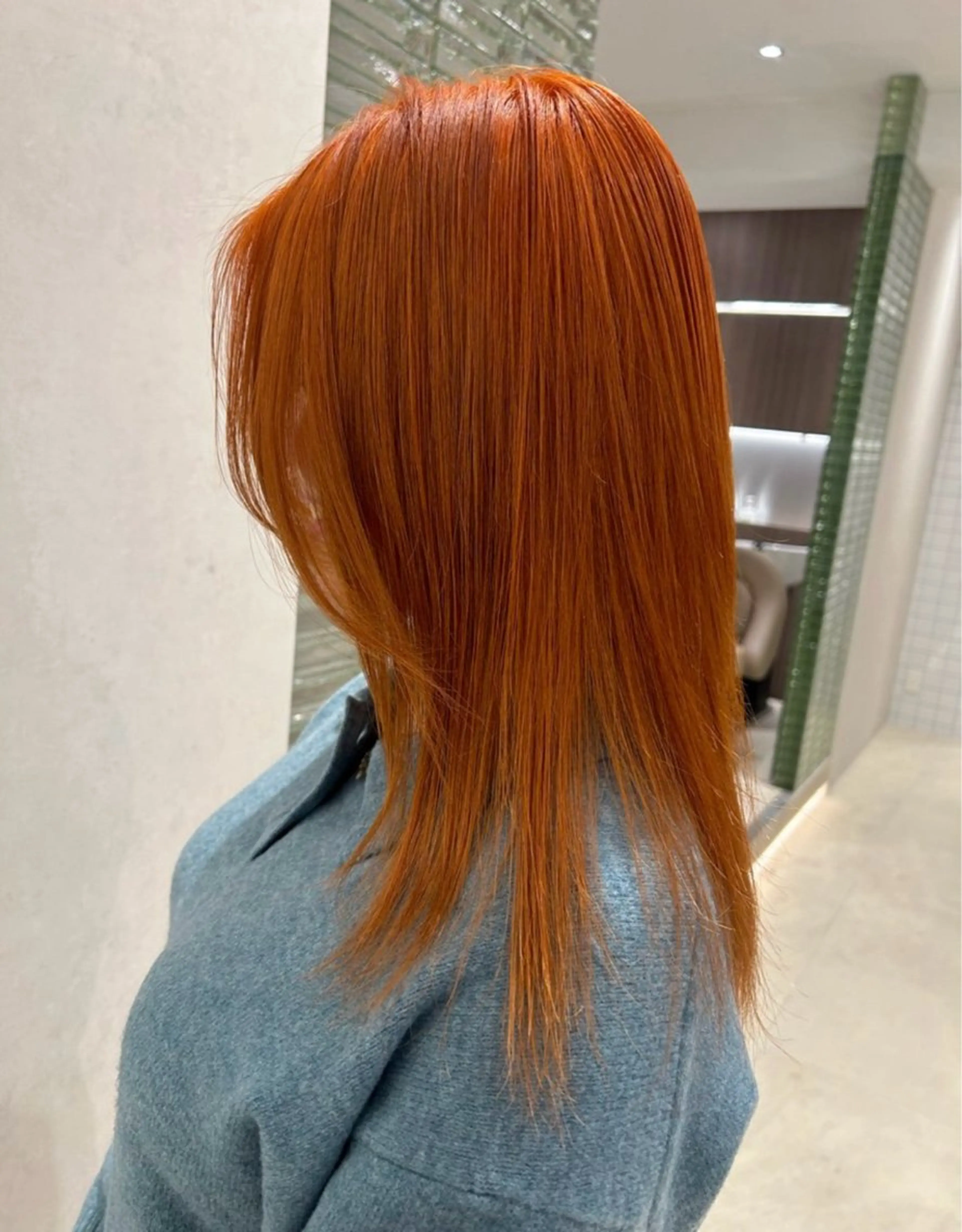 セミロング カラー ヘアアレンジ ‎透明感×艶髪 ‎🫒maki🎀のヘアスタイル