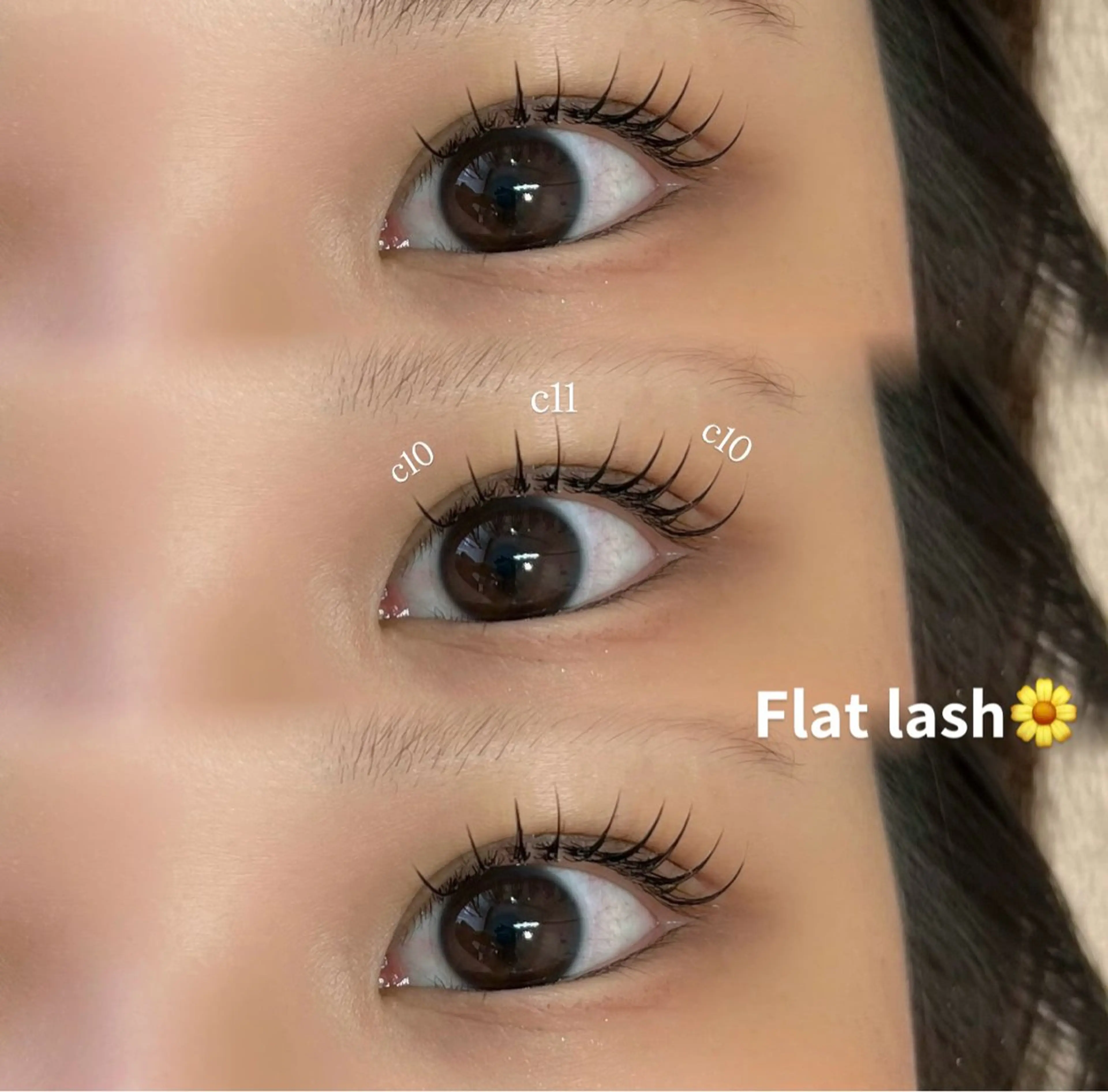 マツエク・マツパ フラットラッシュ 後藤 奈緒のマツエク・マツパデザイン