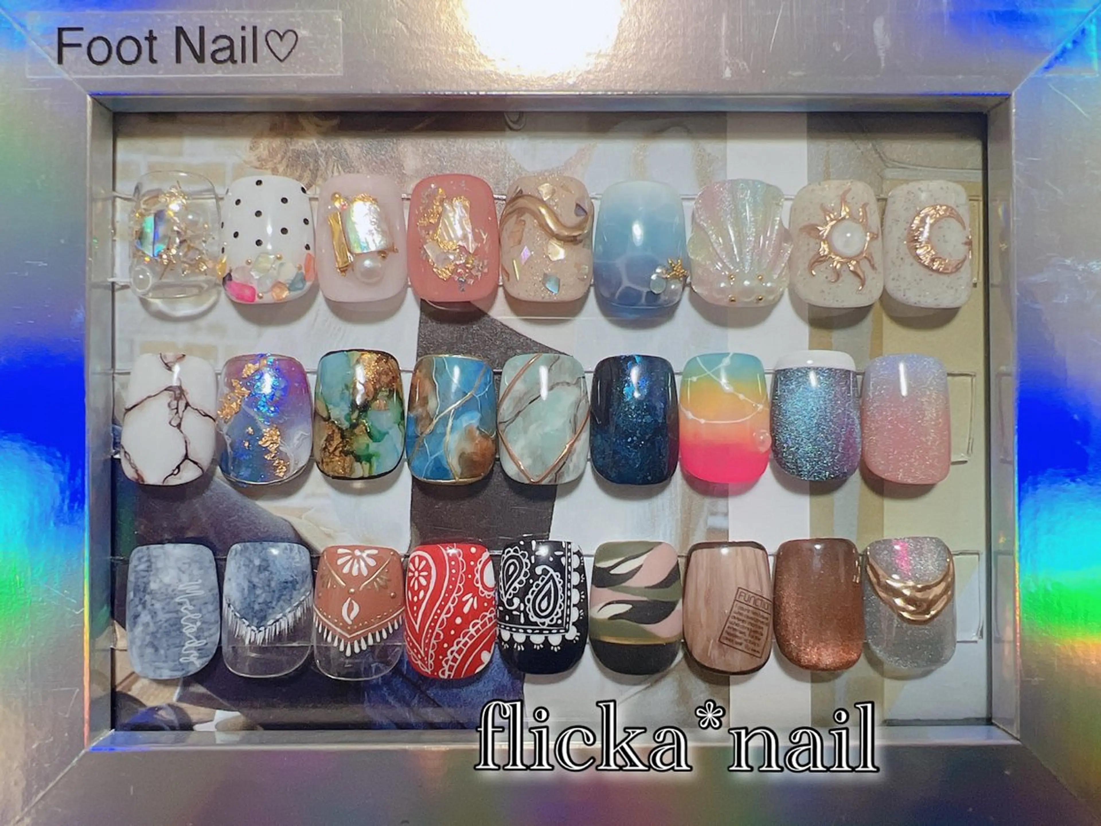 ネイル フットネイル フットネイル flicka* nailのネイルデザイン