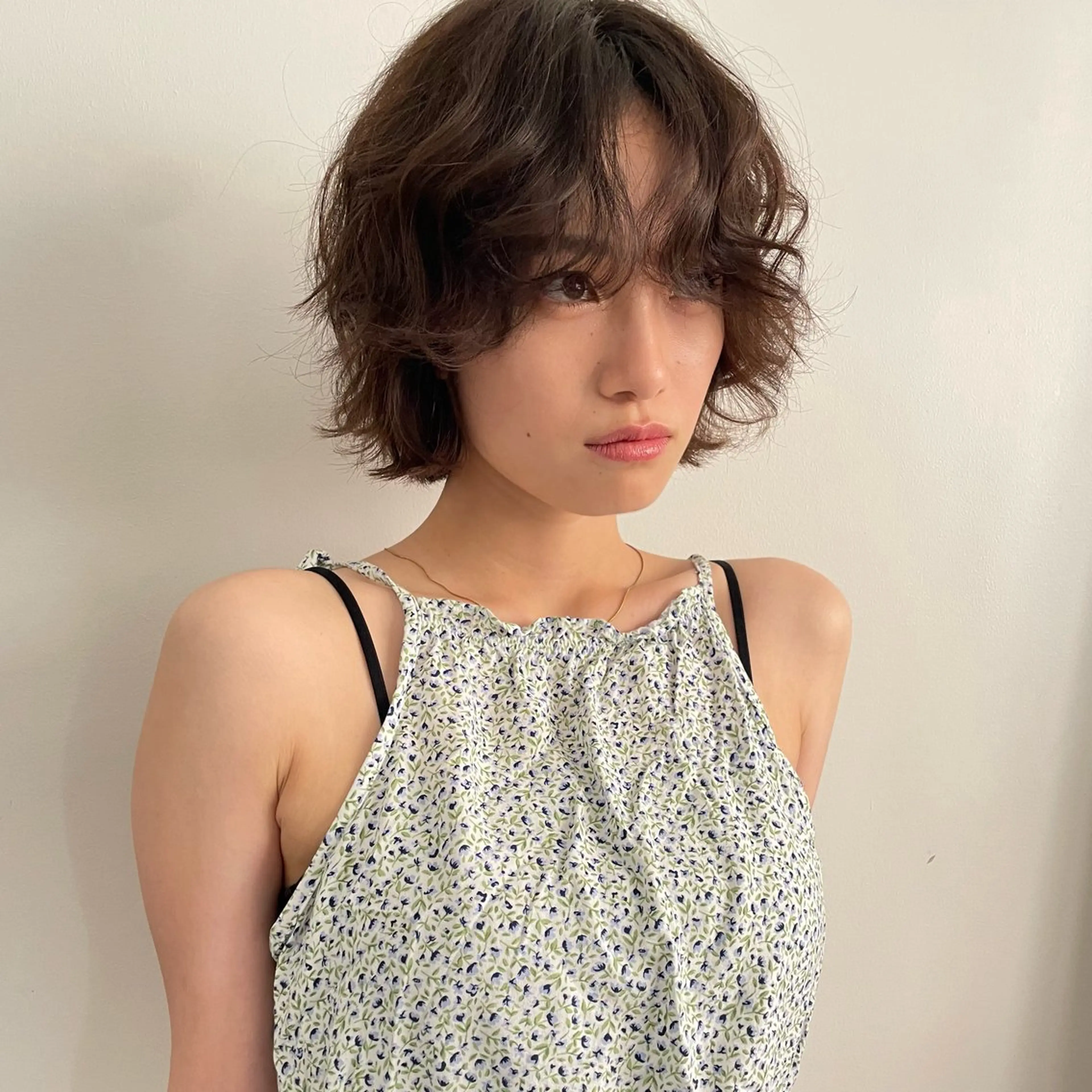 ショート パーマ カット パーマ ハナ🌼 梅田/ボブ/パーマのヘアスタイル