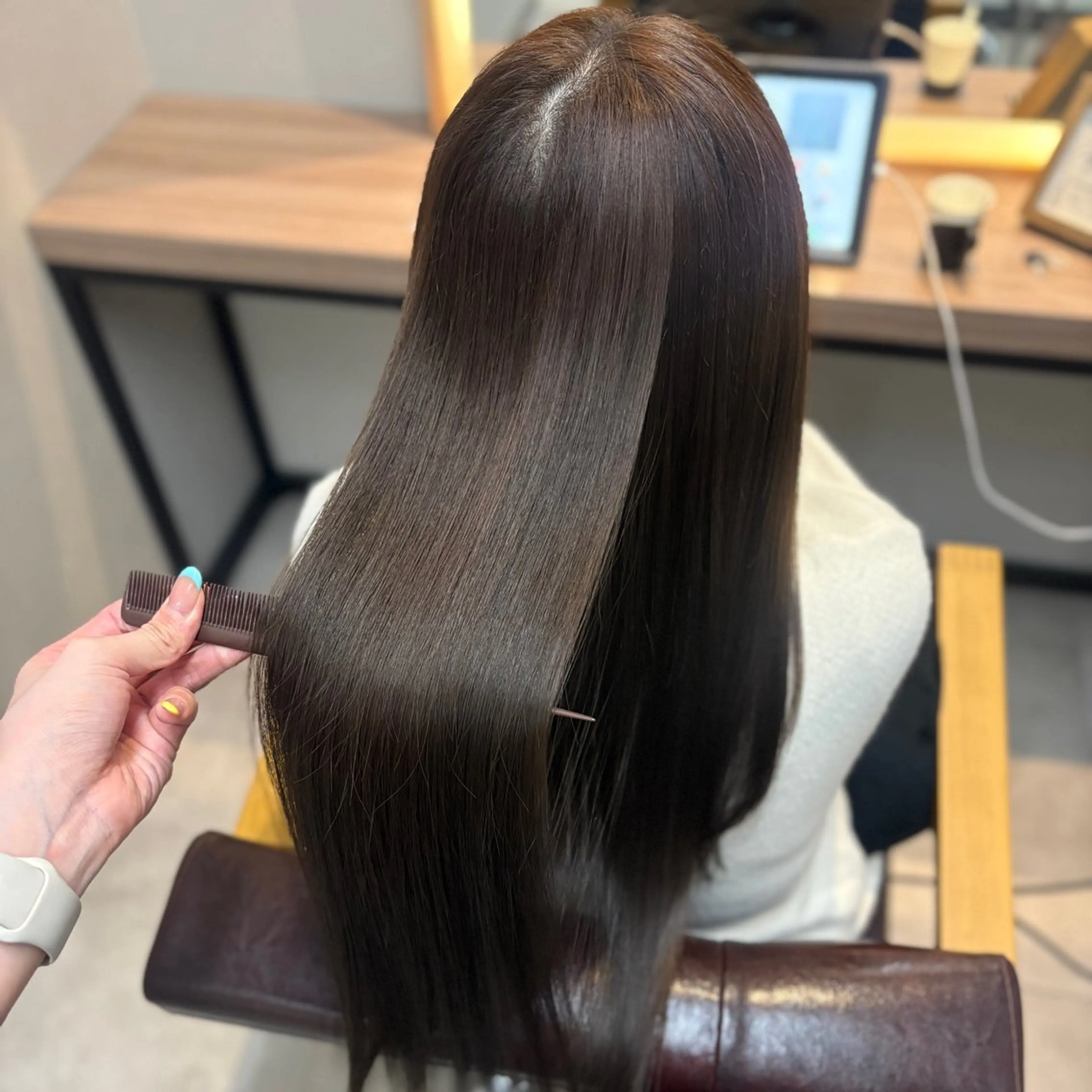 ロング カラー カット ヘアカラー 縮毛矯正 髪質改善/縮毛矯正 💜COCORO💜のヘアスタイル