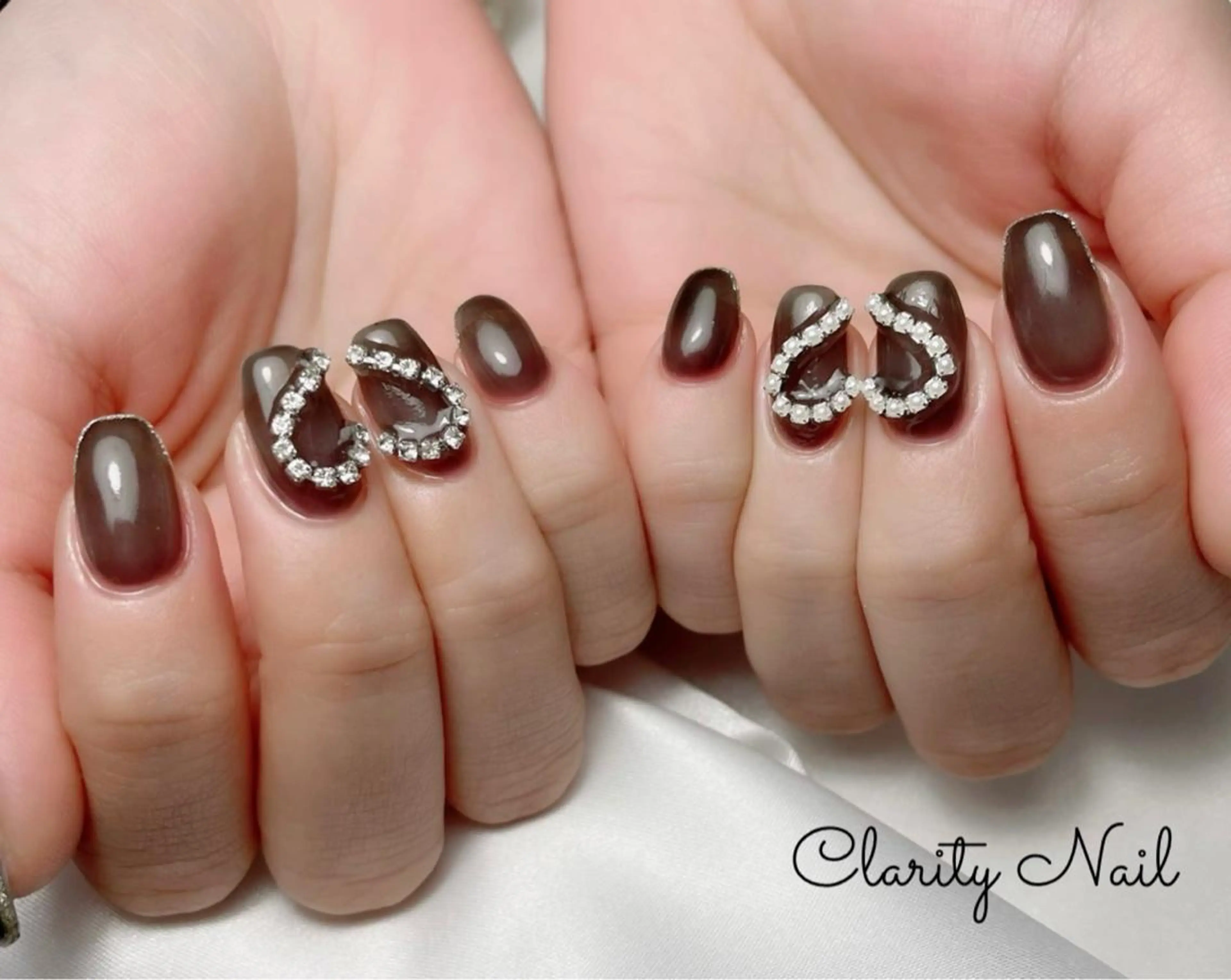 ネイル ラメ(グリッター) ワンカラーネイル ハンドネイル Clarity Nailのネイルデザイン