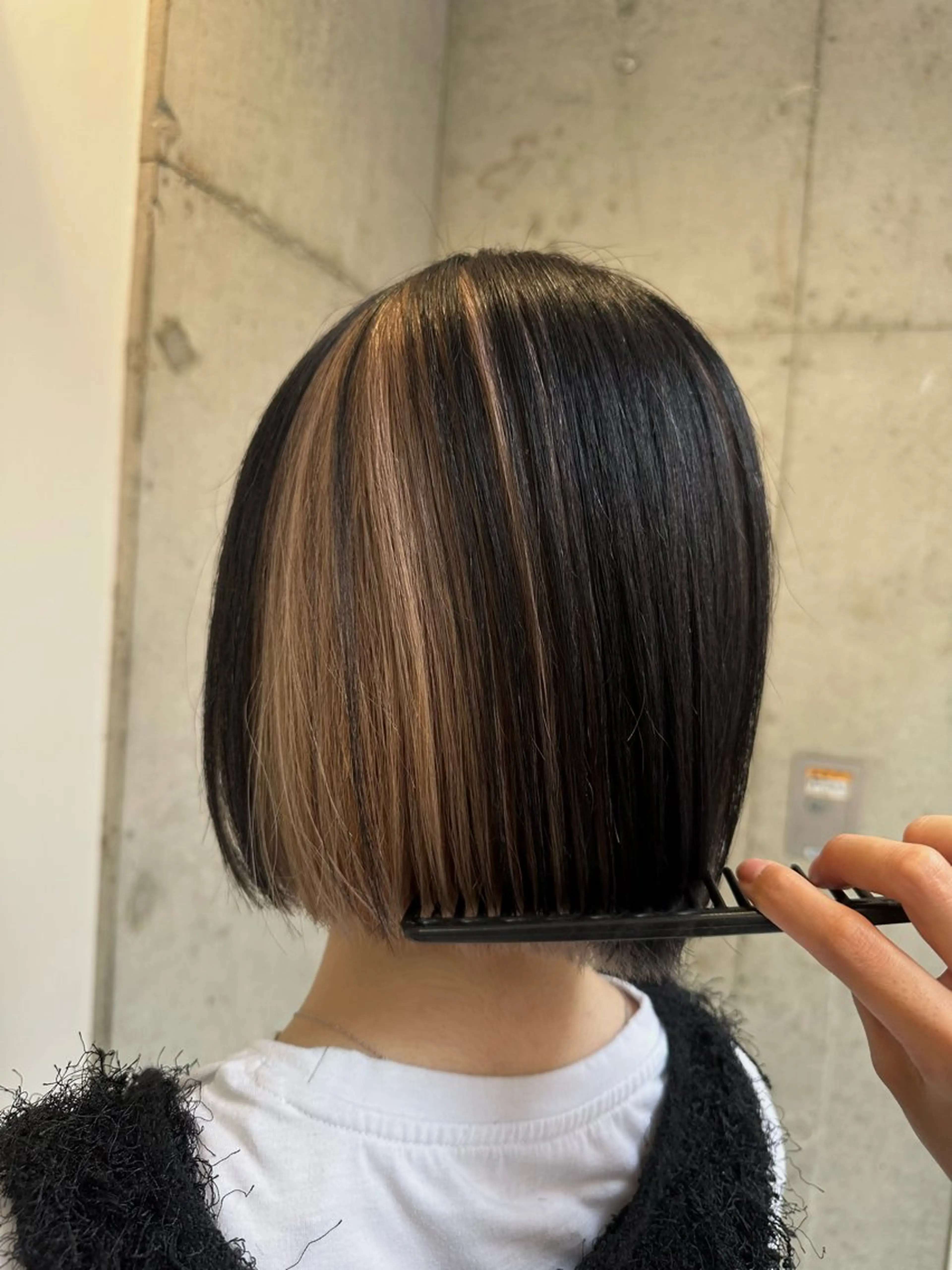 ミディアム カット ヘアカラー トリートメント 💜透明感カラー🌈 /森絵美莉⛄️❄️のヘアスタイル