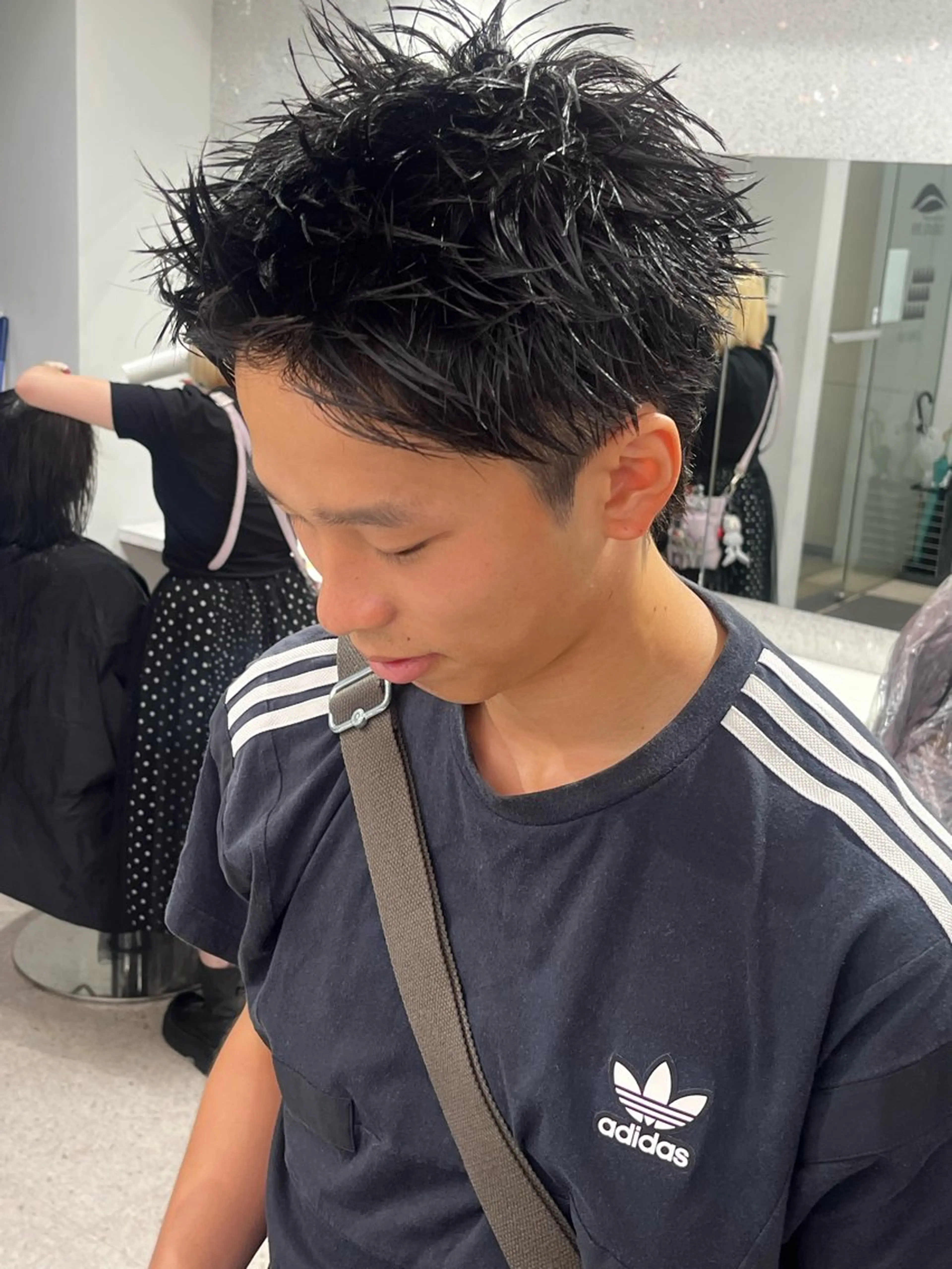 メンズ スパイキーショート カット 🍐シャドウパーマ メンズ特化/守岡🍐のヘアスタイル