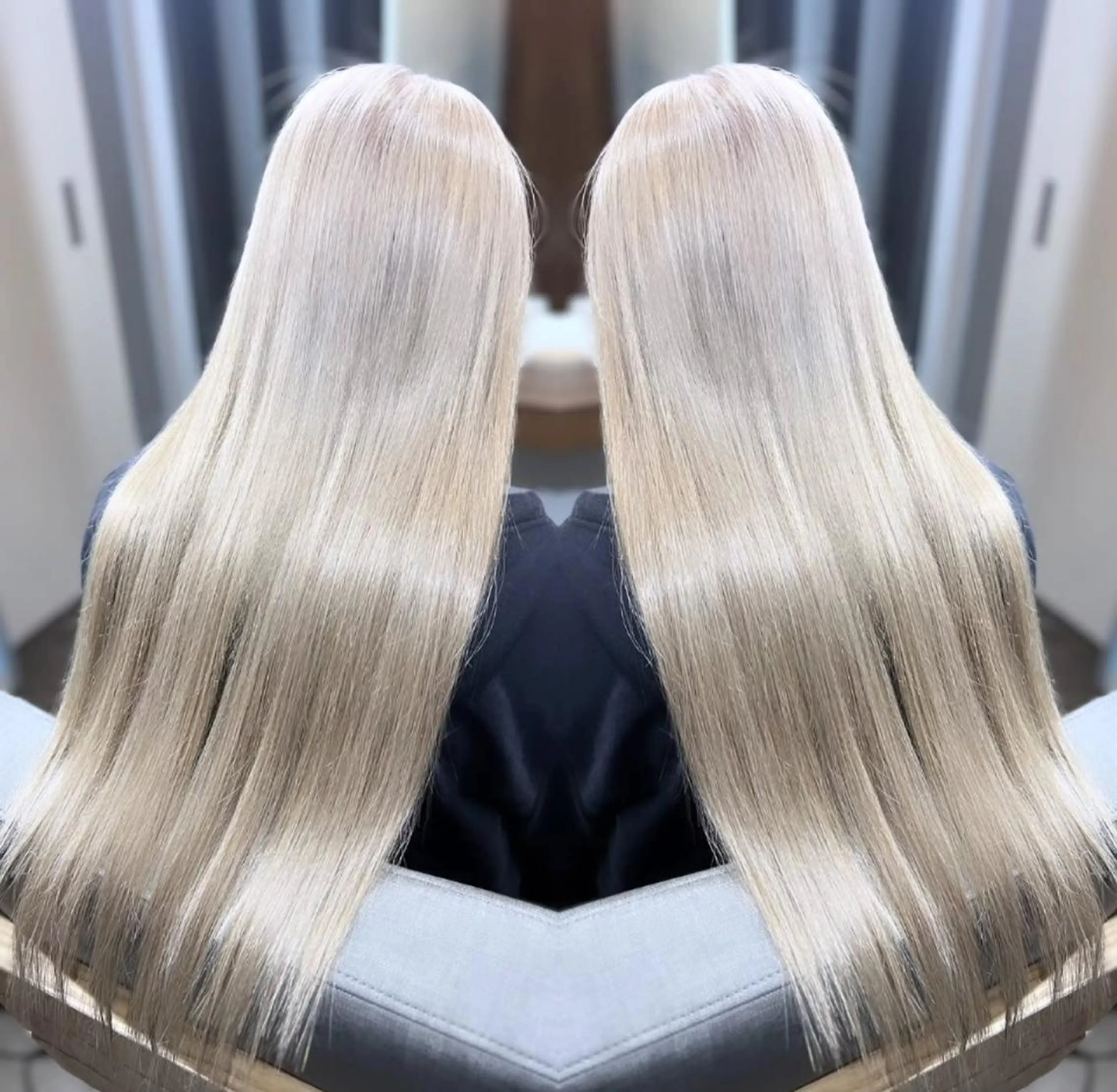 セミロング ヘアアレンジ キッズ メンズ カット ヘアカラー トリートメント エクステ ♡SNSで大バズり♡ コリアン羽エクステ◎のヘアスタイル