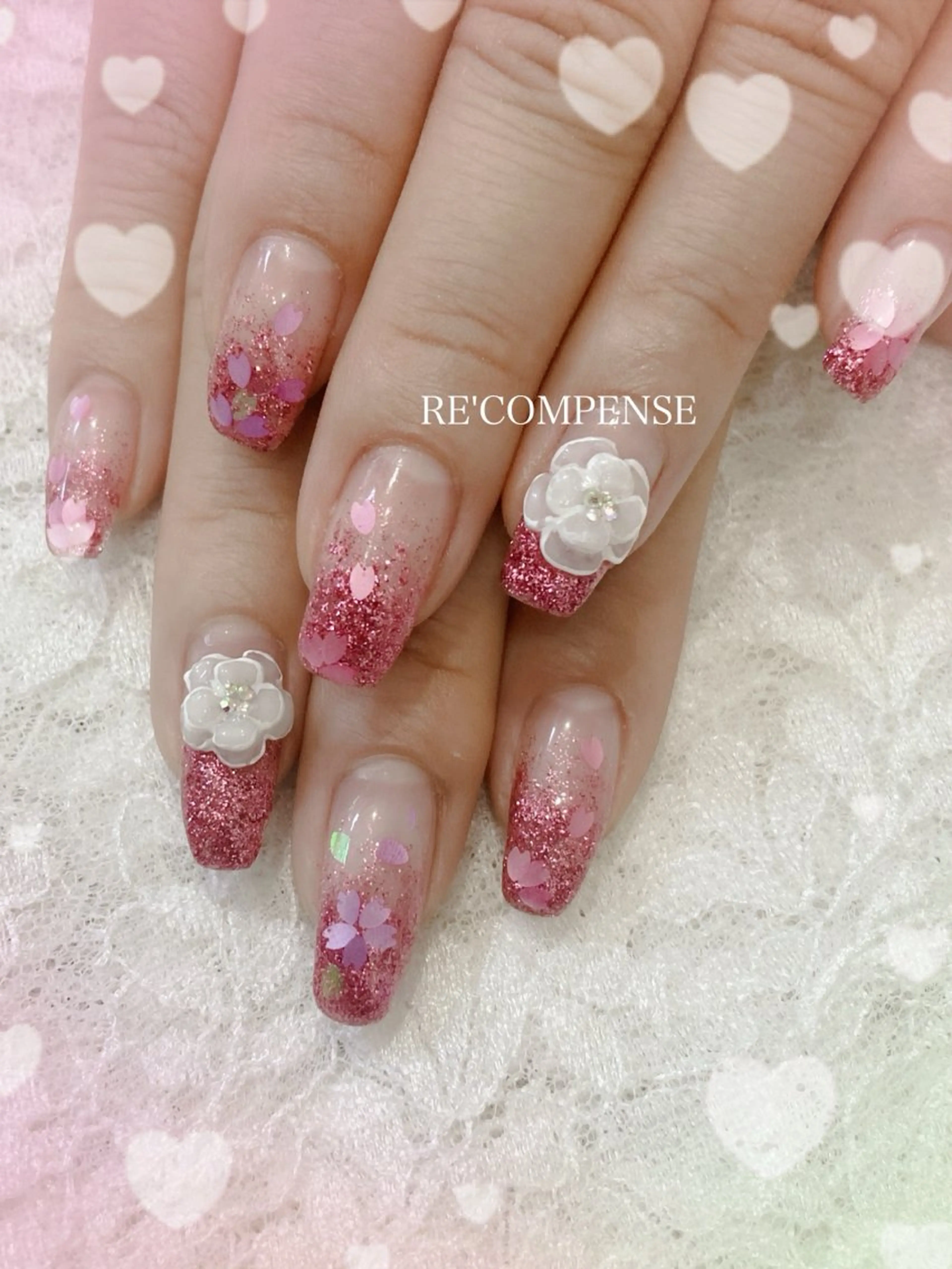 ネイル ハンドネイル れこん ぱんすのネイルデザイン