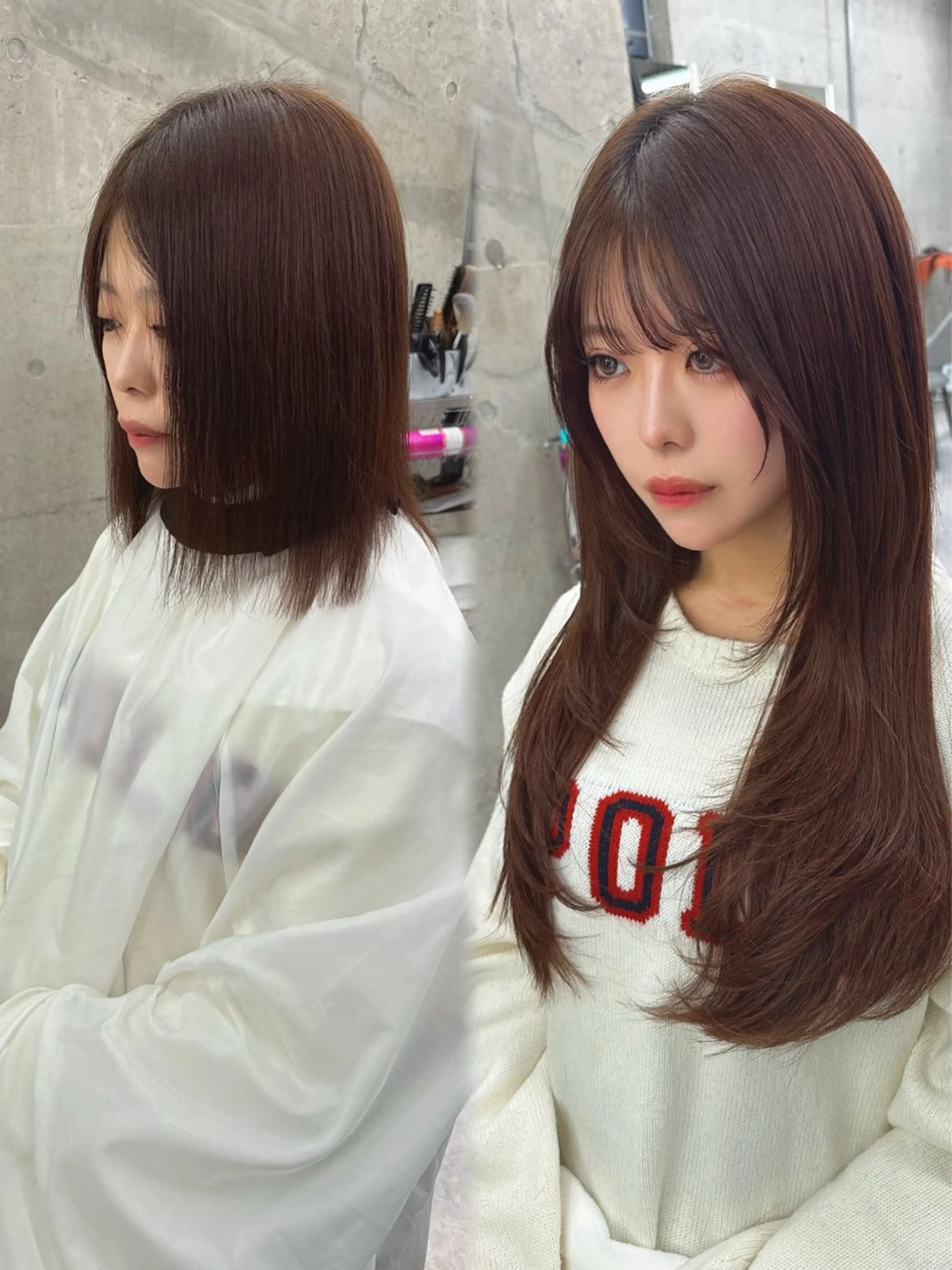 ロング エクステ×レイヤー 黎也のヘアスタイル