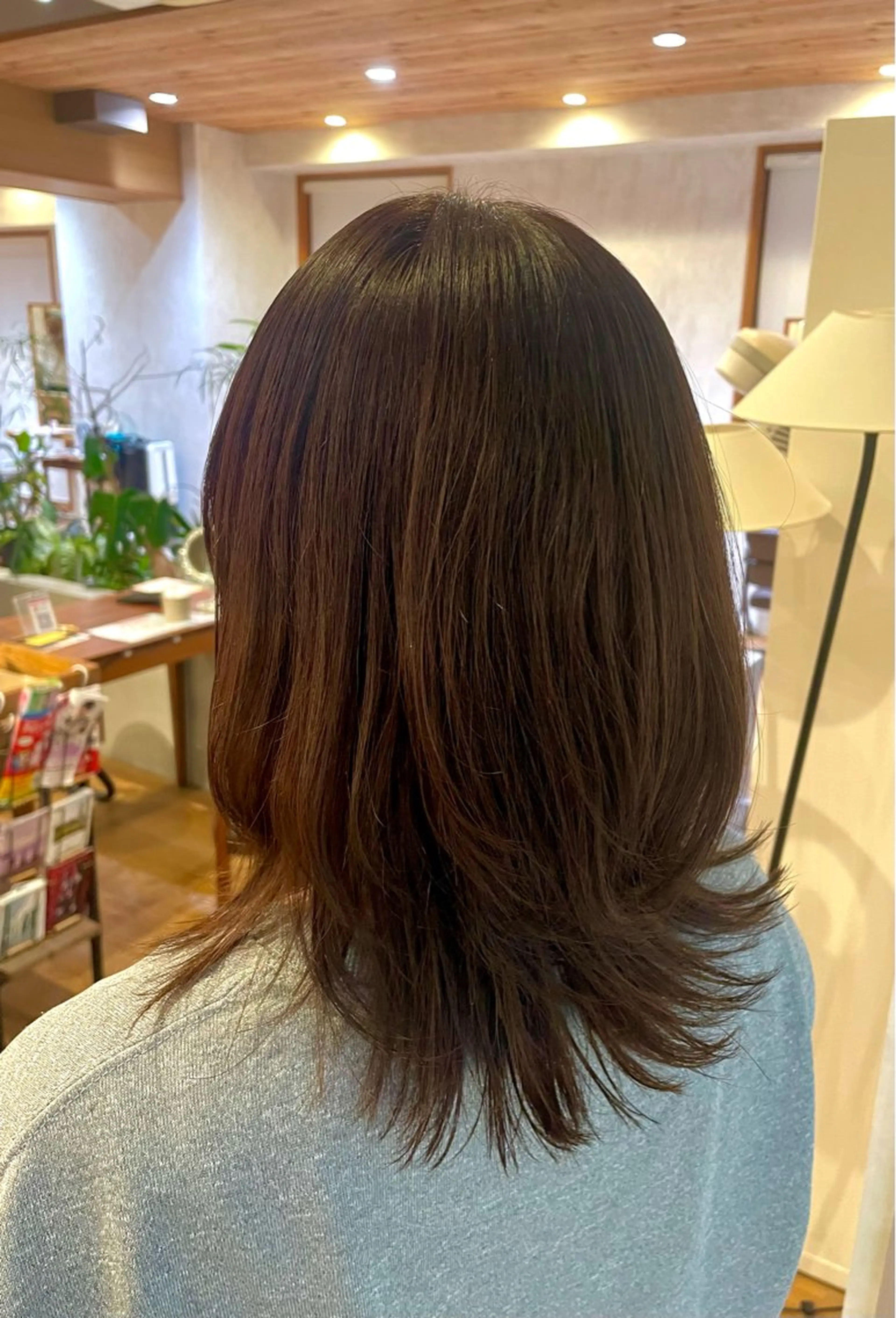 ミディアム くびれヘア レイヤーカット カット ヘッドスパ レイヤー/髪質改善 山口   恋のヘアスタイル