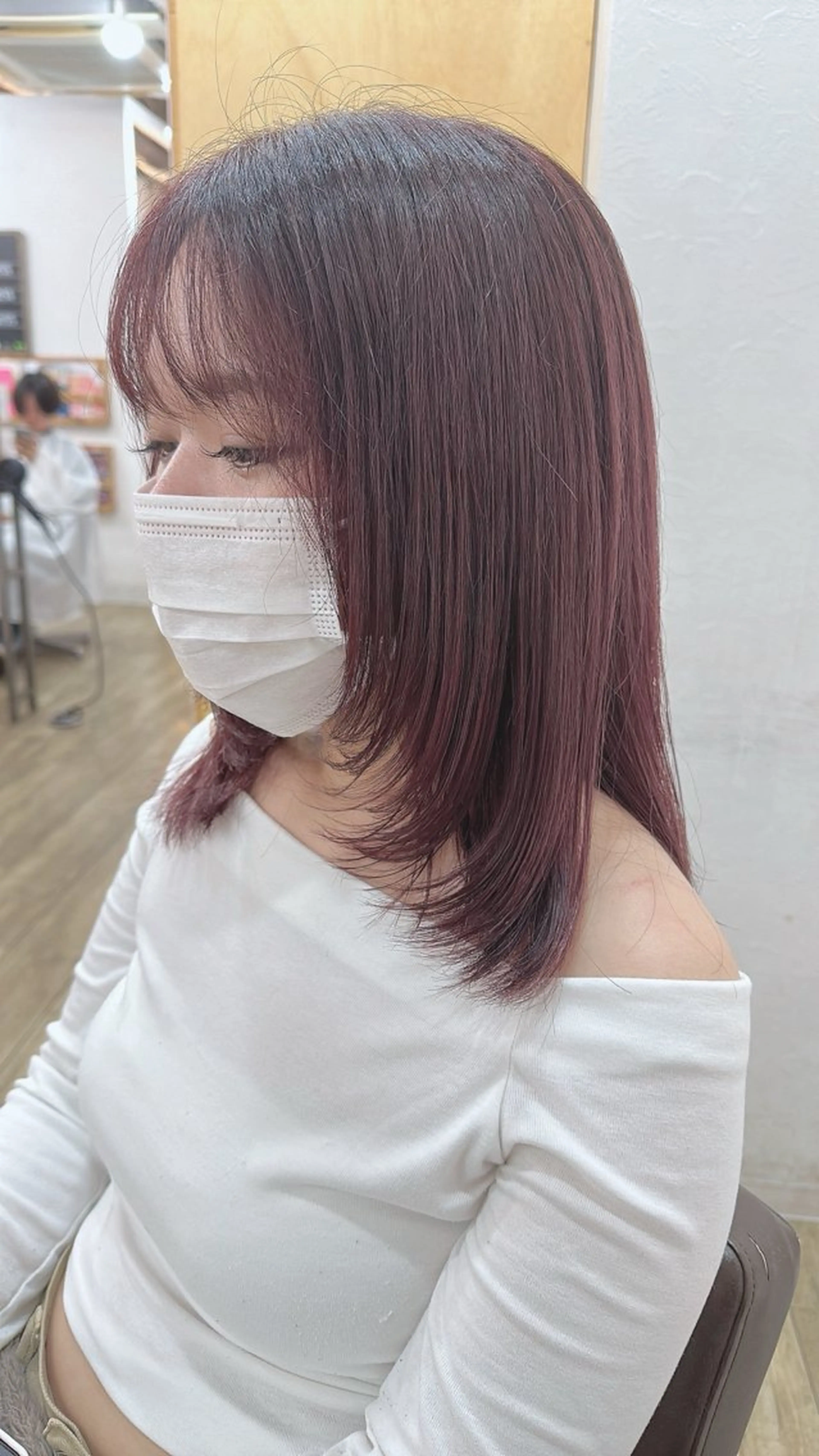 ミディアム レイヤーカット カット ヘアカラー 🎀ITSUKI暖色 カラー/レイヤー🎀のヘアスタイル