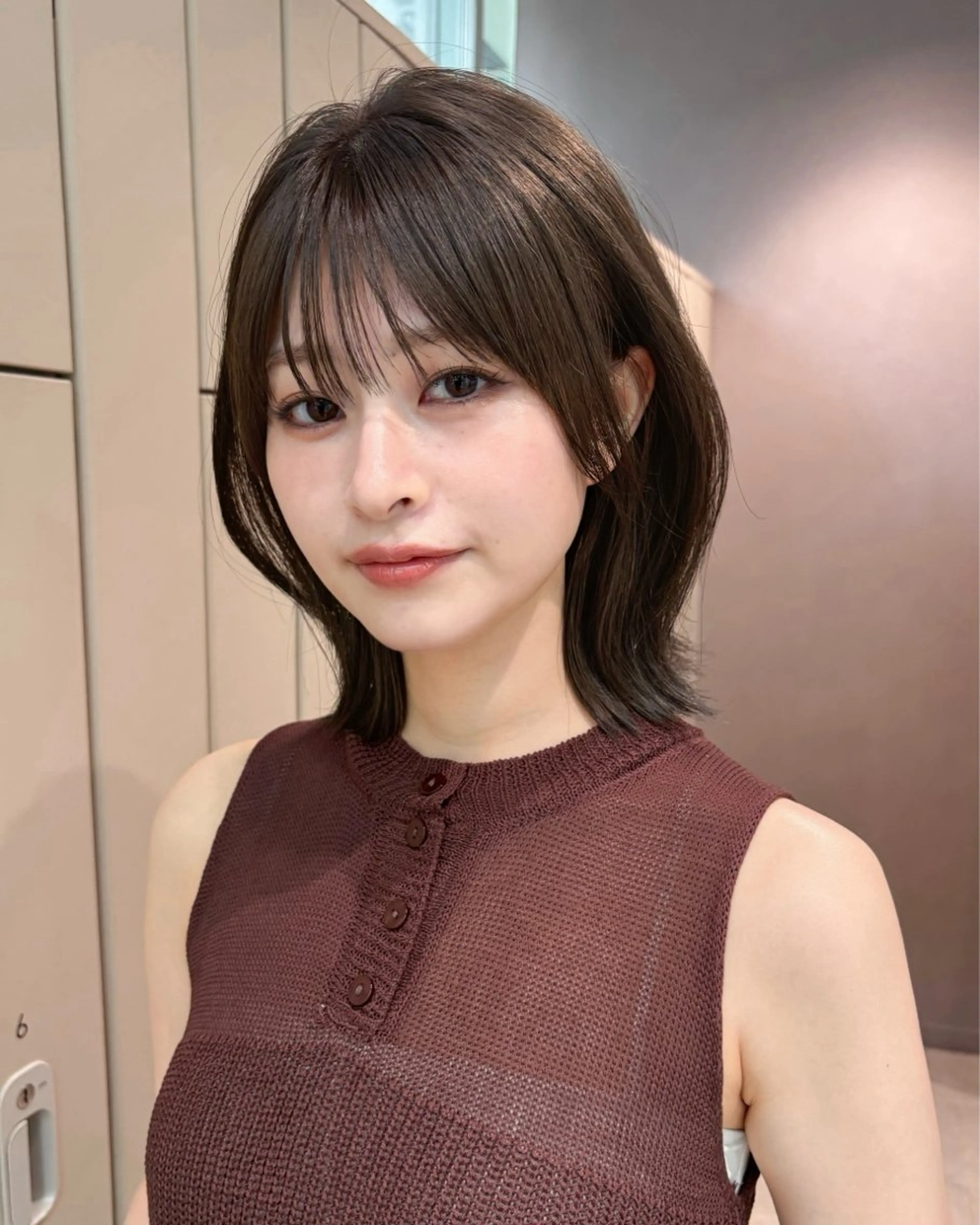 ミディアム ren ボブロブ/ミディアムのヘアスタイル