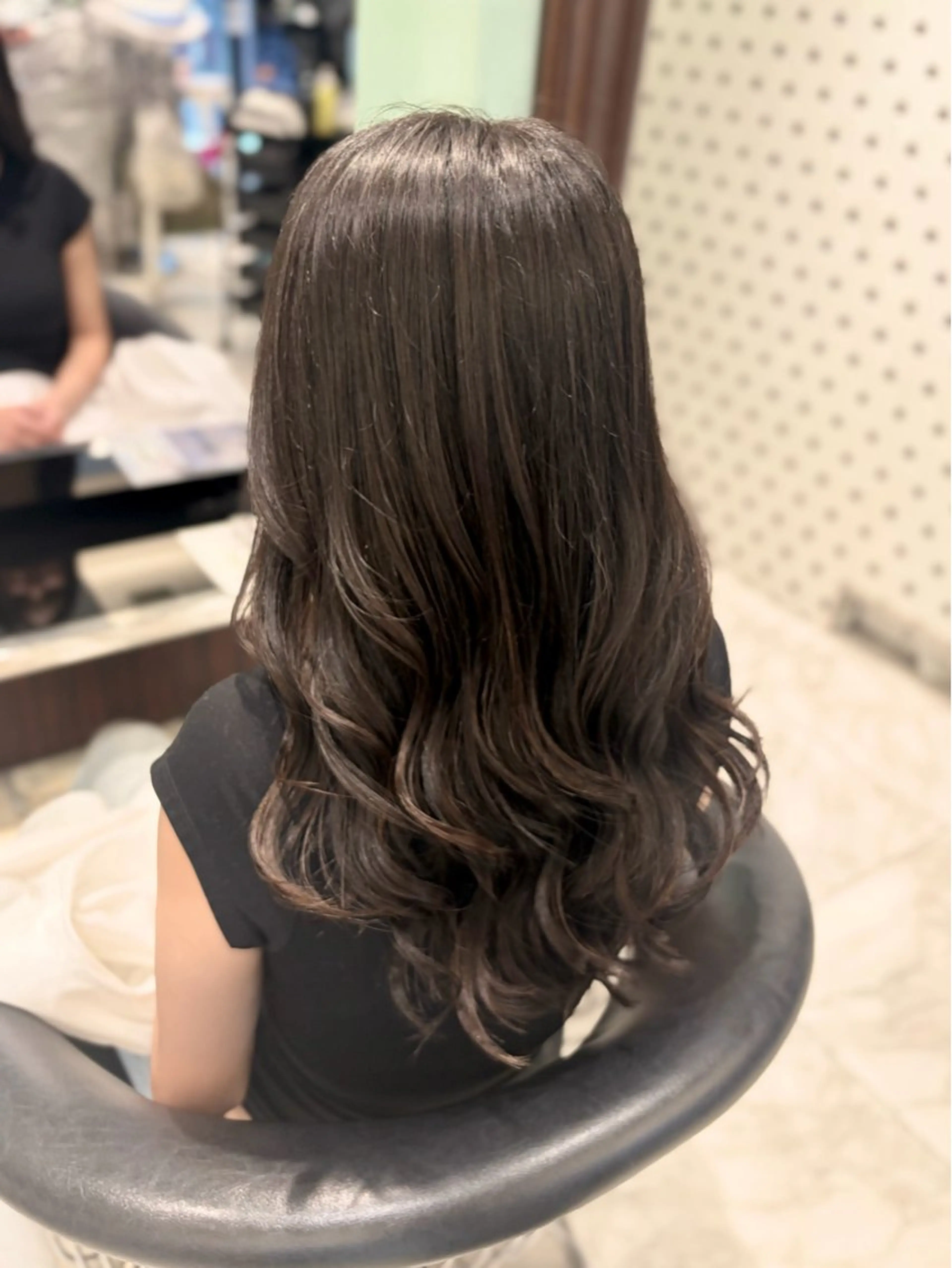ロング パーマ 韓国風ヘア ロング デジタルパーマ カット パーマ 🌸銀座No.1パー マ🌸いでいあやのヘアスタイル