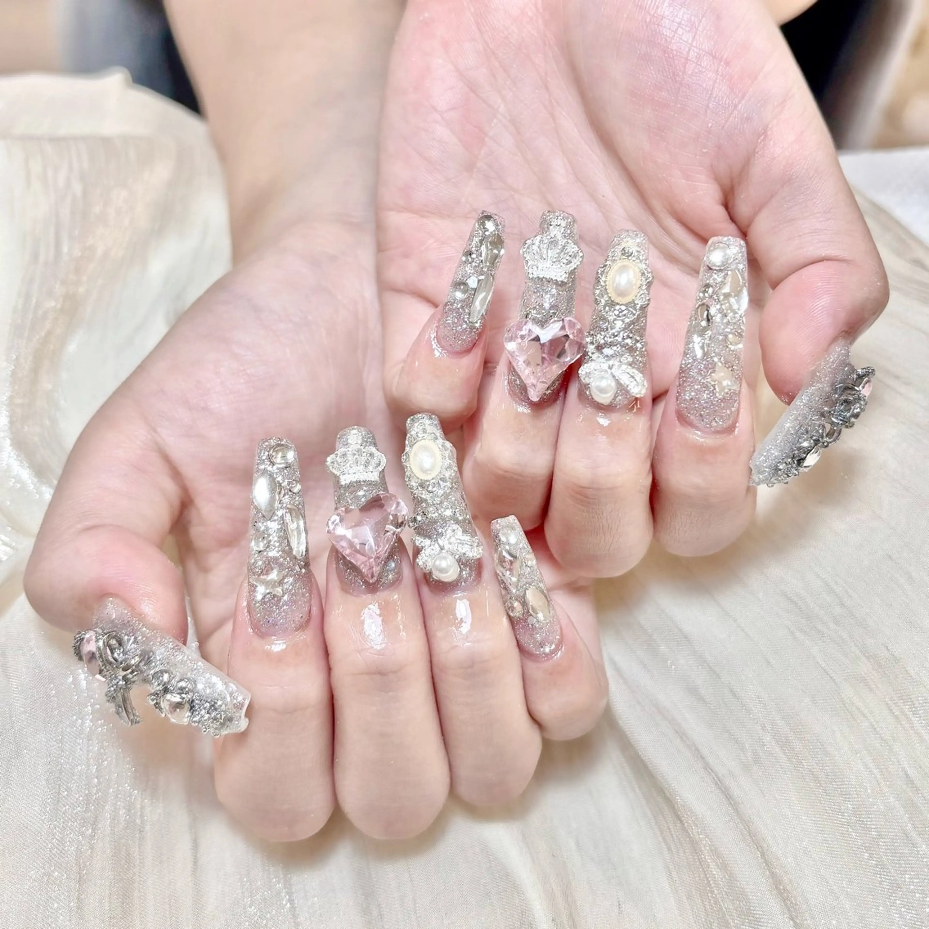 ネイル 🎀kira 長さだし💗モチ最高のネイルデザイン