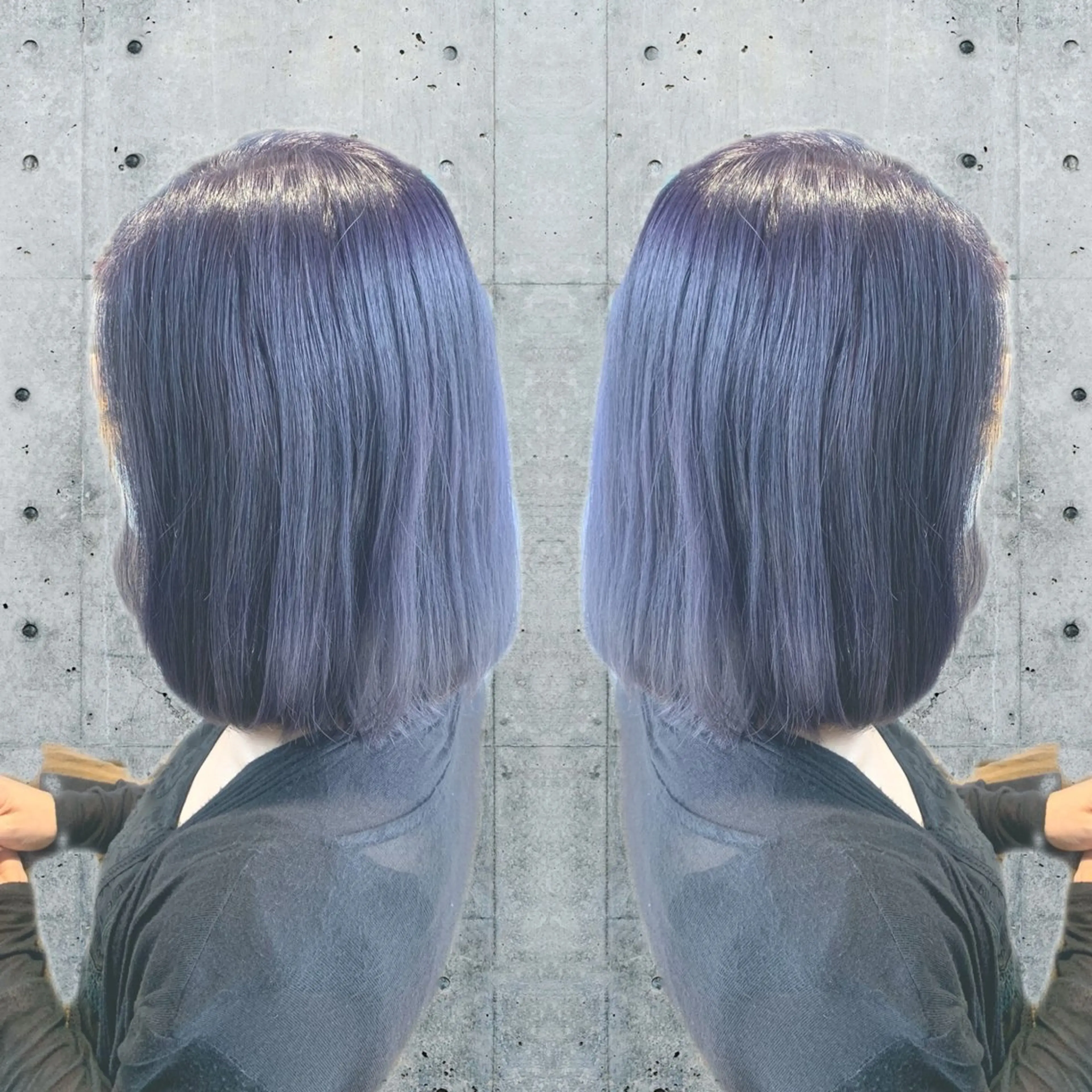 ミディアム カラー ラベンダーカラー シルバー 韓国🇰🇷 ✂︎hair 内田愛のヘアスタイル