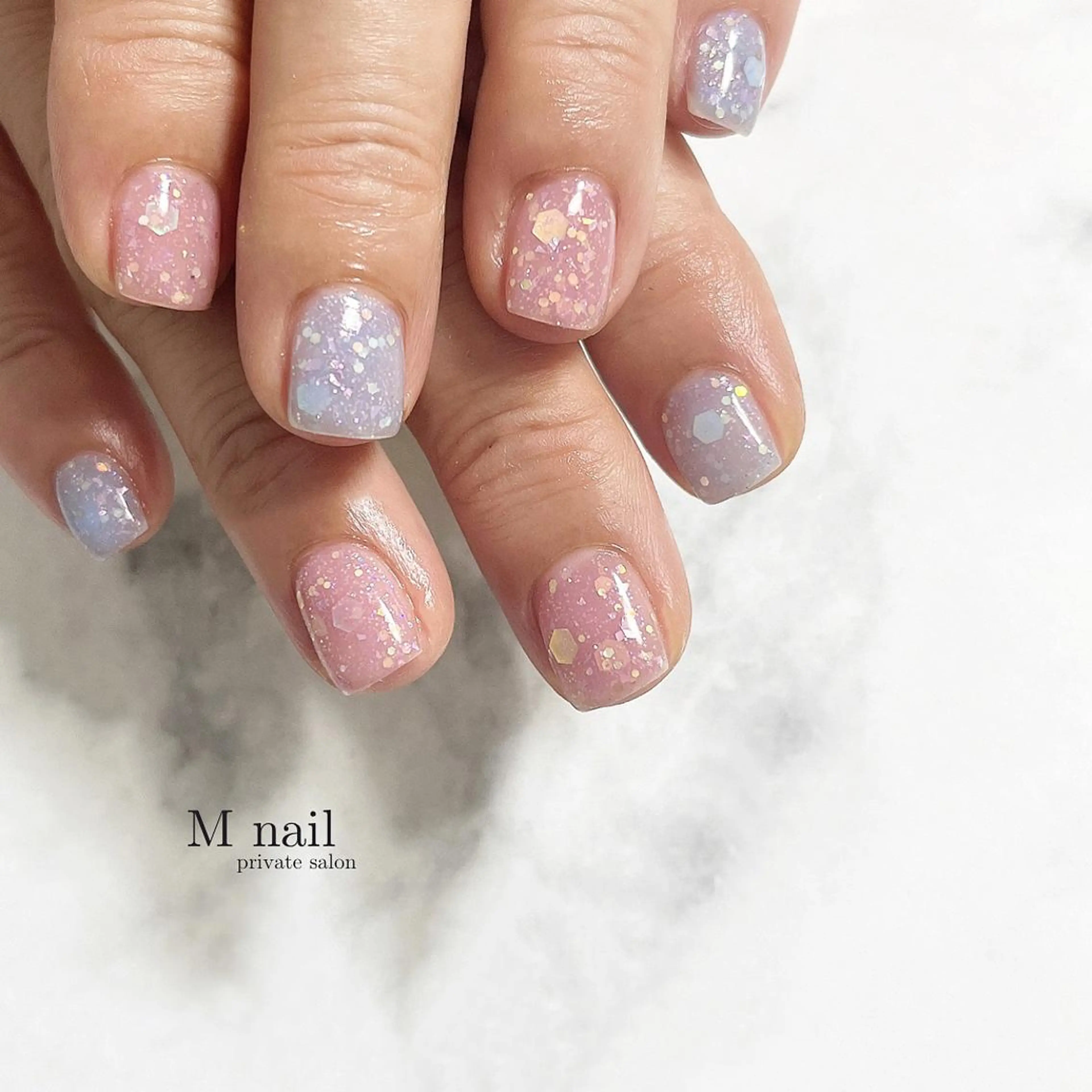 ネイル キラキラネイル ハンドネイル M　nail所属・M nailのネイルデザイン