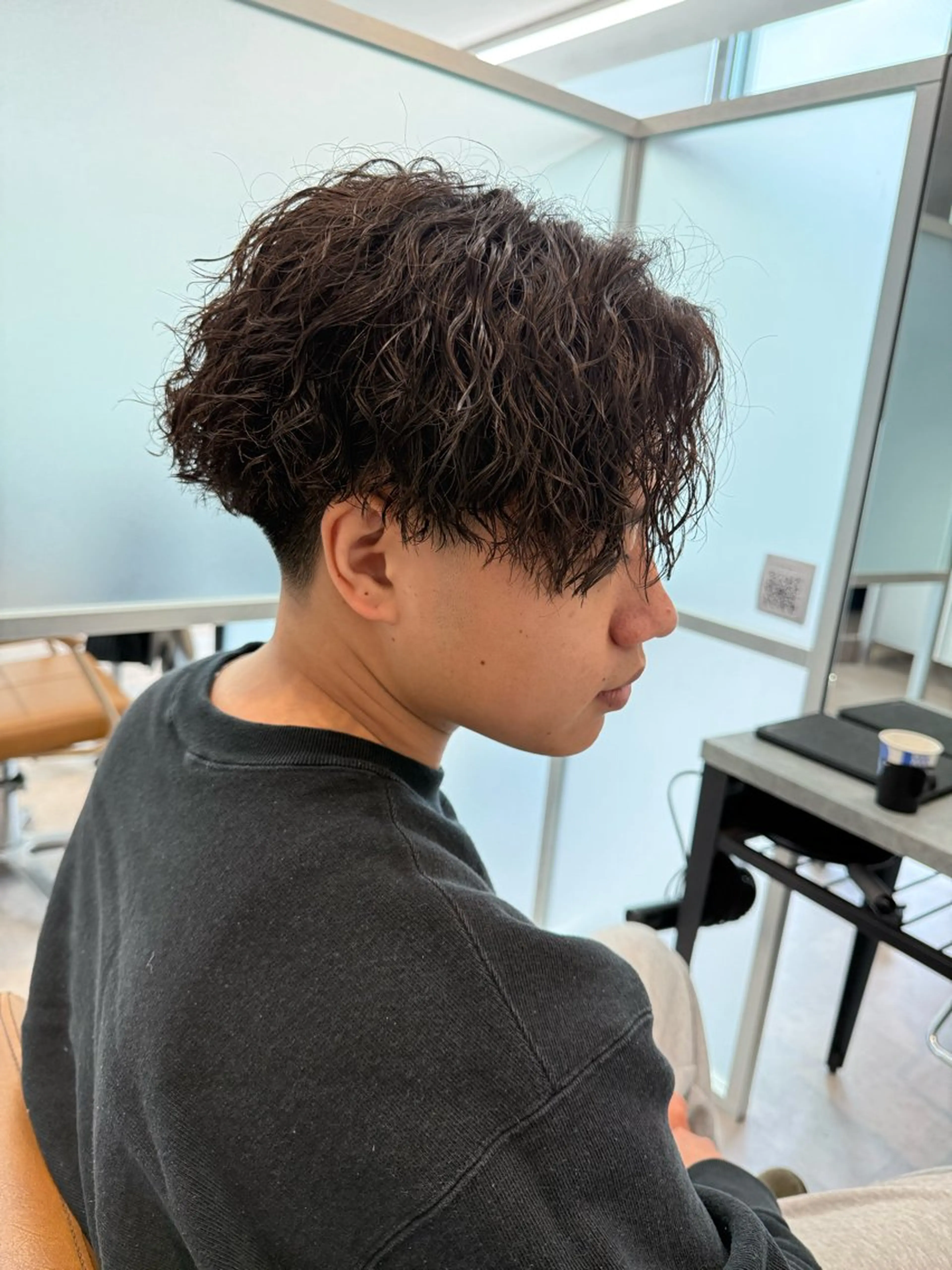 ミディアム パーマ メンズ ミディアムパーマ メンズパーマ ツイストスパイラルパーマ スパイラルパーマ カット パーマ メンズパーマ職人/ 天神/tatsukiのヘアスタイル