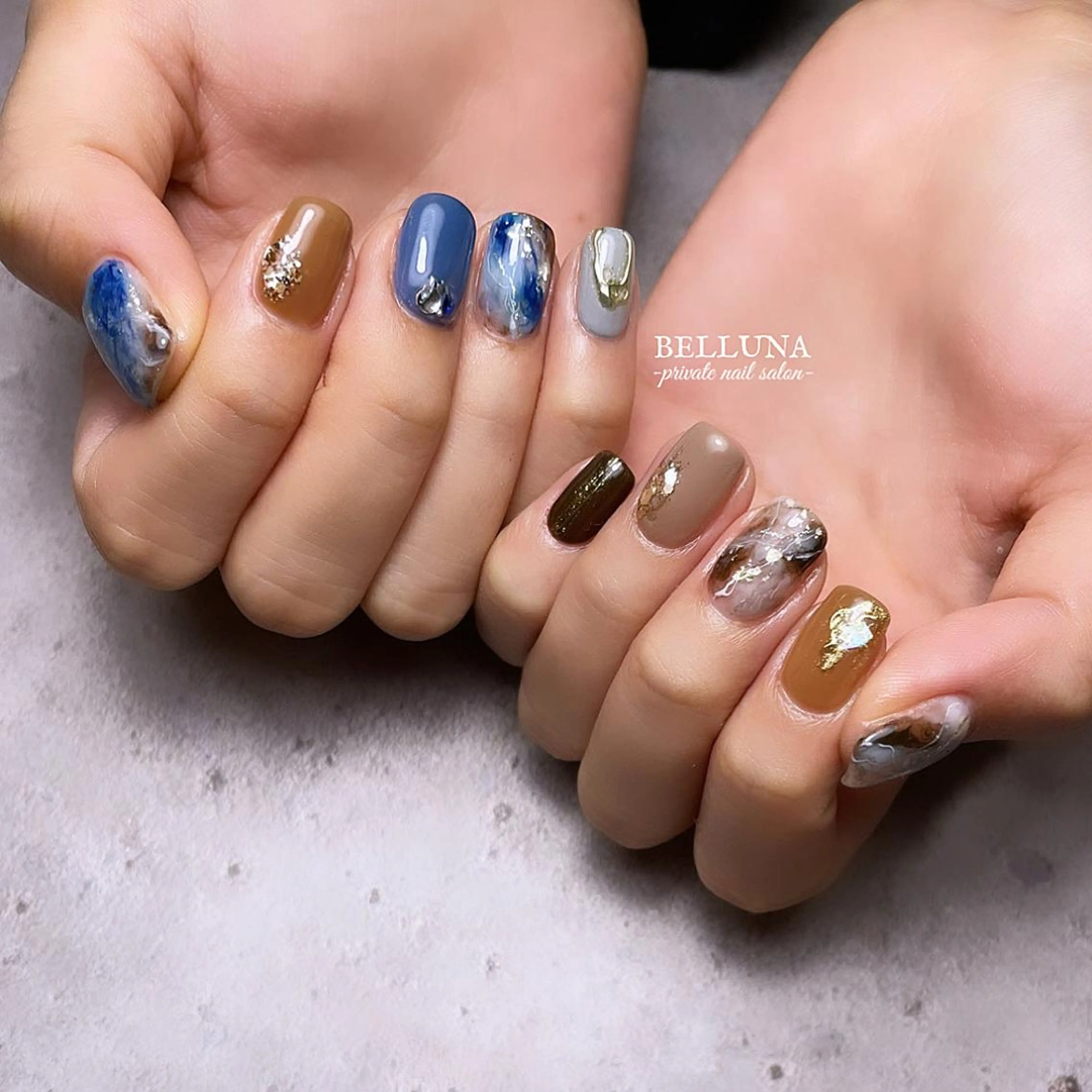 ネイル 持ち込み ニュアンスネイル BELLUNA Mizuki❤︎のネイルデザイン