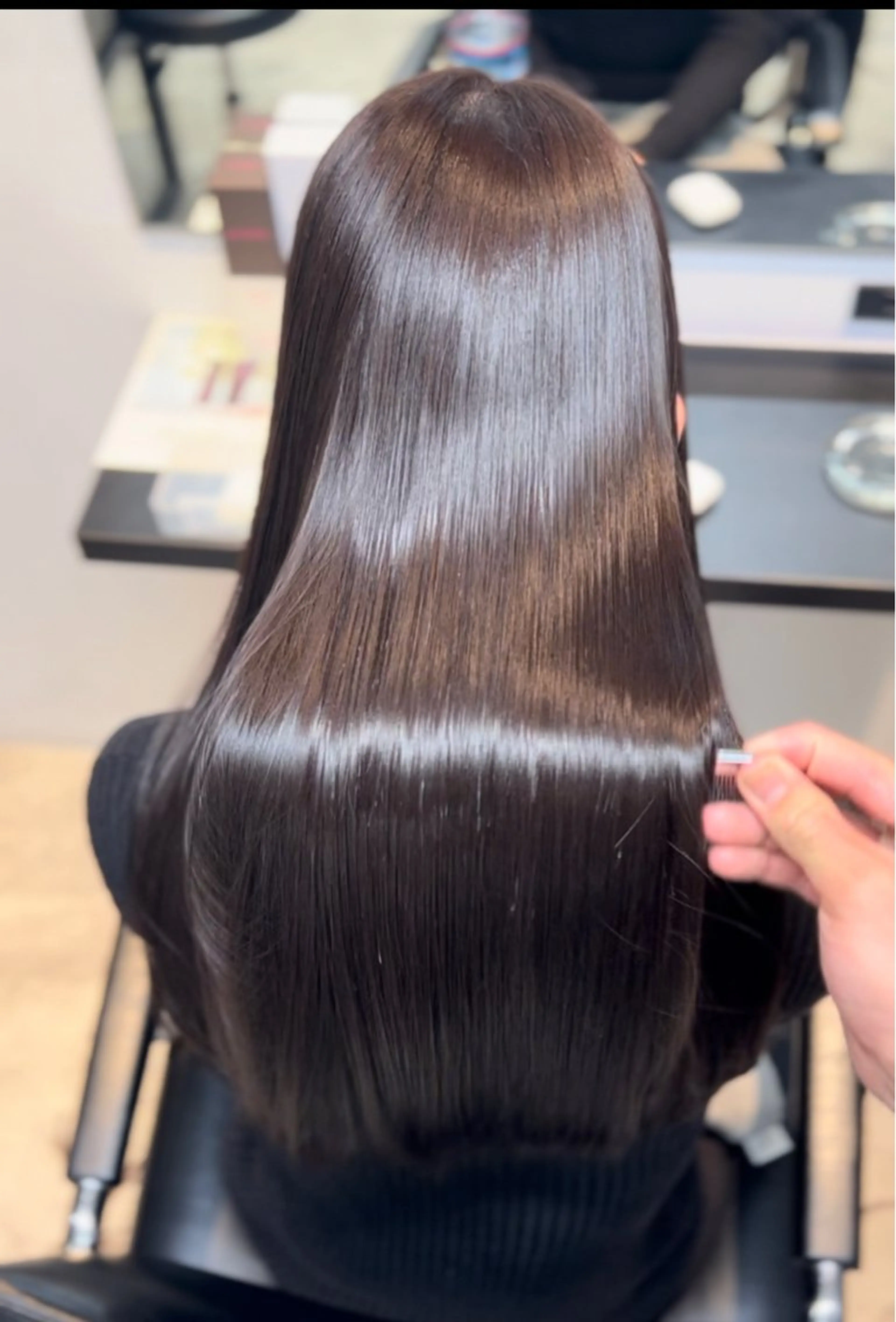 🪞【期間限定】🪞どんな方でも艶髪へ『髪質改善ストレート➕艶出しトリートメント』✨の写真