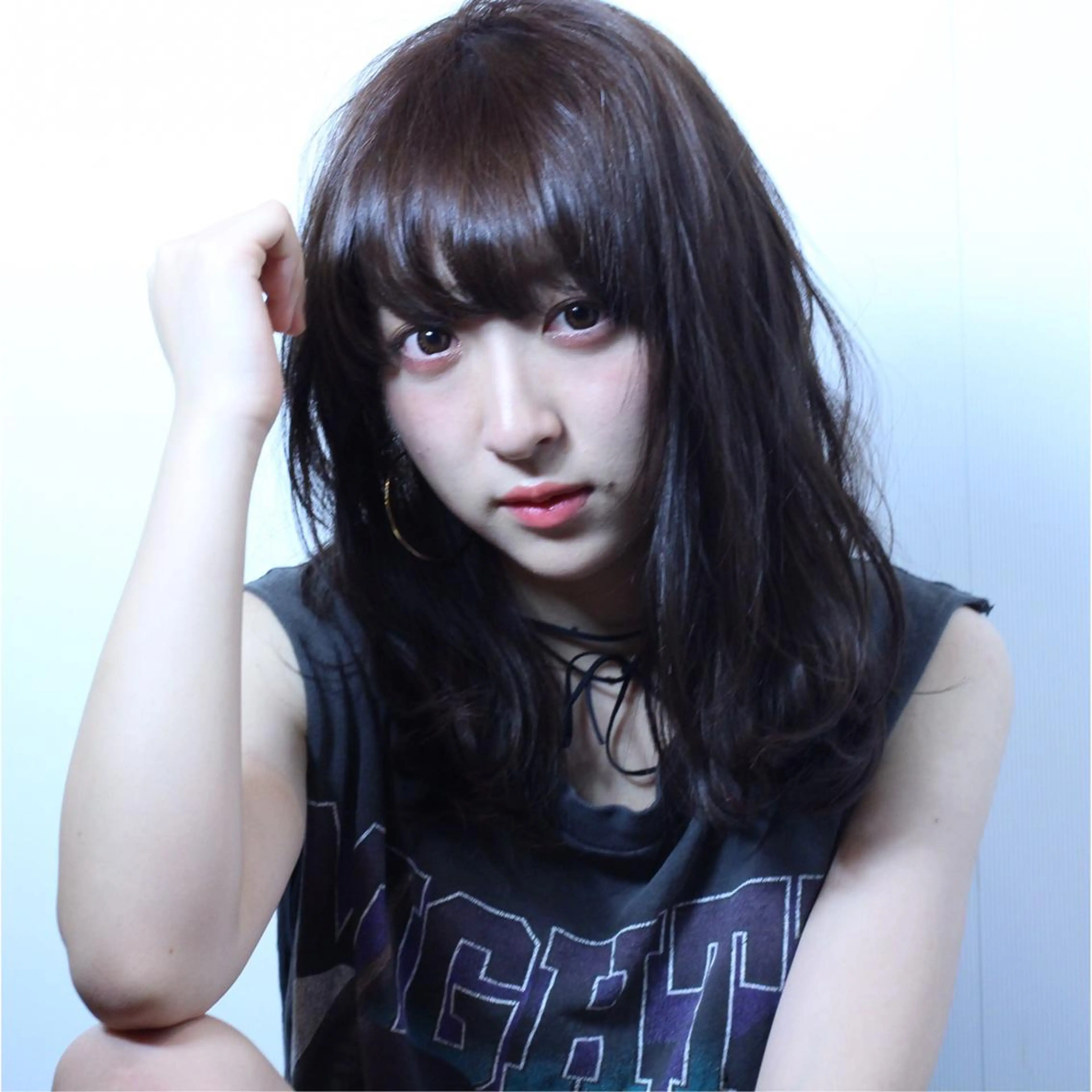 ミディアム カラー パーマ ヘアアレンジ 安達 俊亮のヘアスタイル