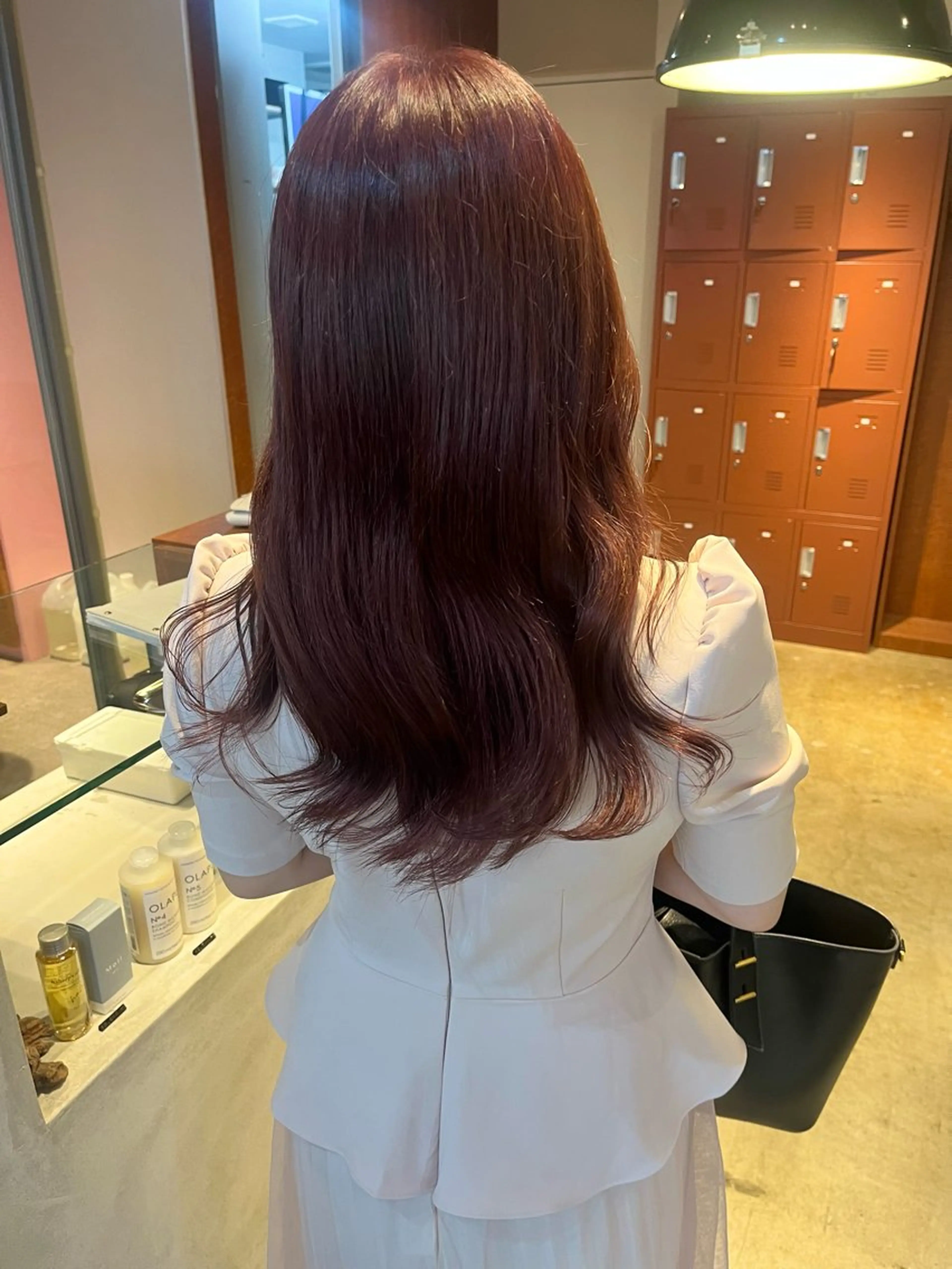 ミディアム カラー ブラウンカラー ピンクカラー ピンクブラウン カット ヘアカラー トリートメント 🩷ハイトーン透明感 レイヤー🩷ユリカのヘアスタイル