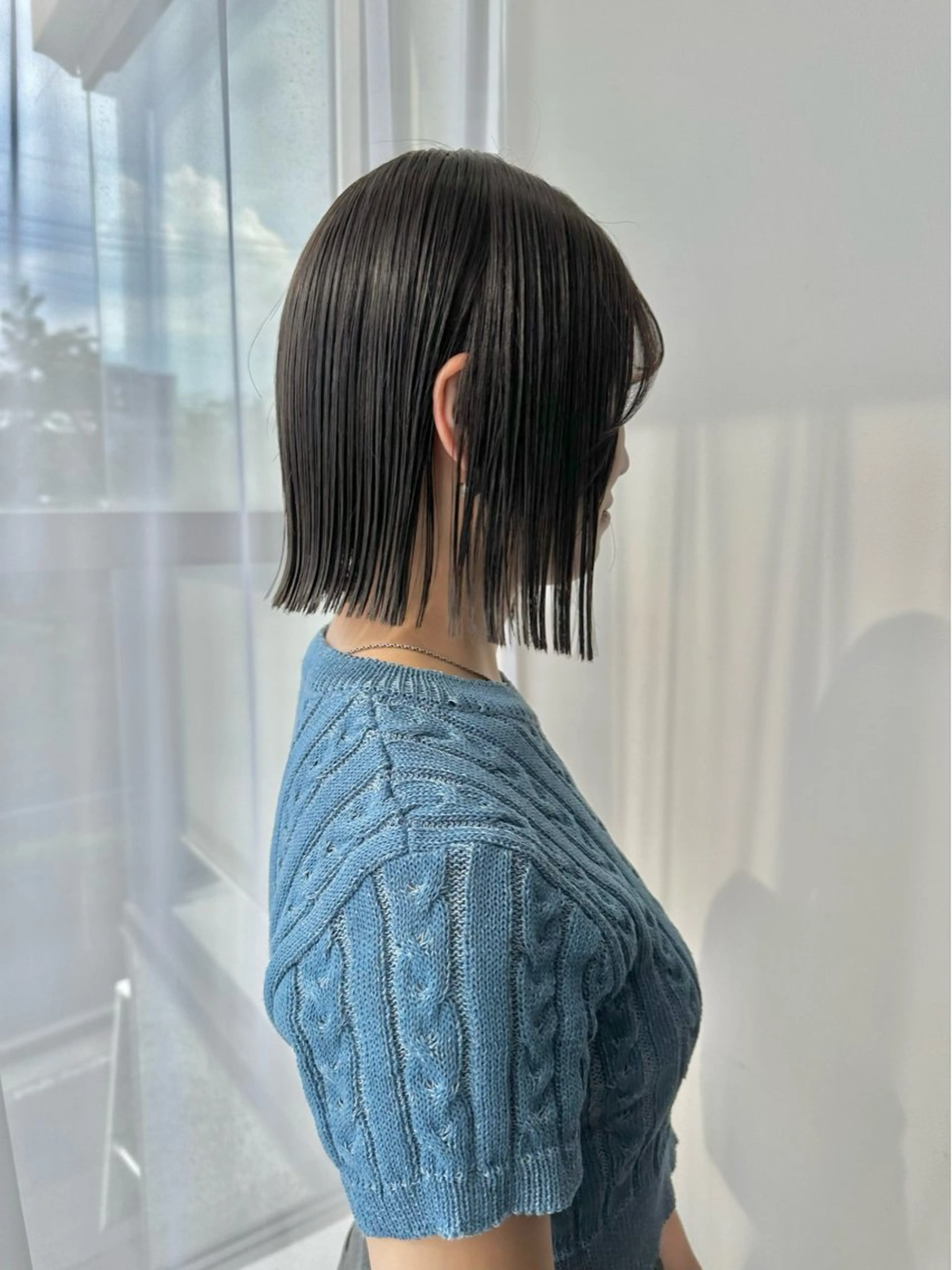 ショート ボブ 縮毛矯正 酸性ストレート カット ヘアカラー トリートメント ボブ特化美容師 /木原崇了のヘアスタイル