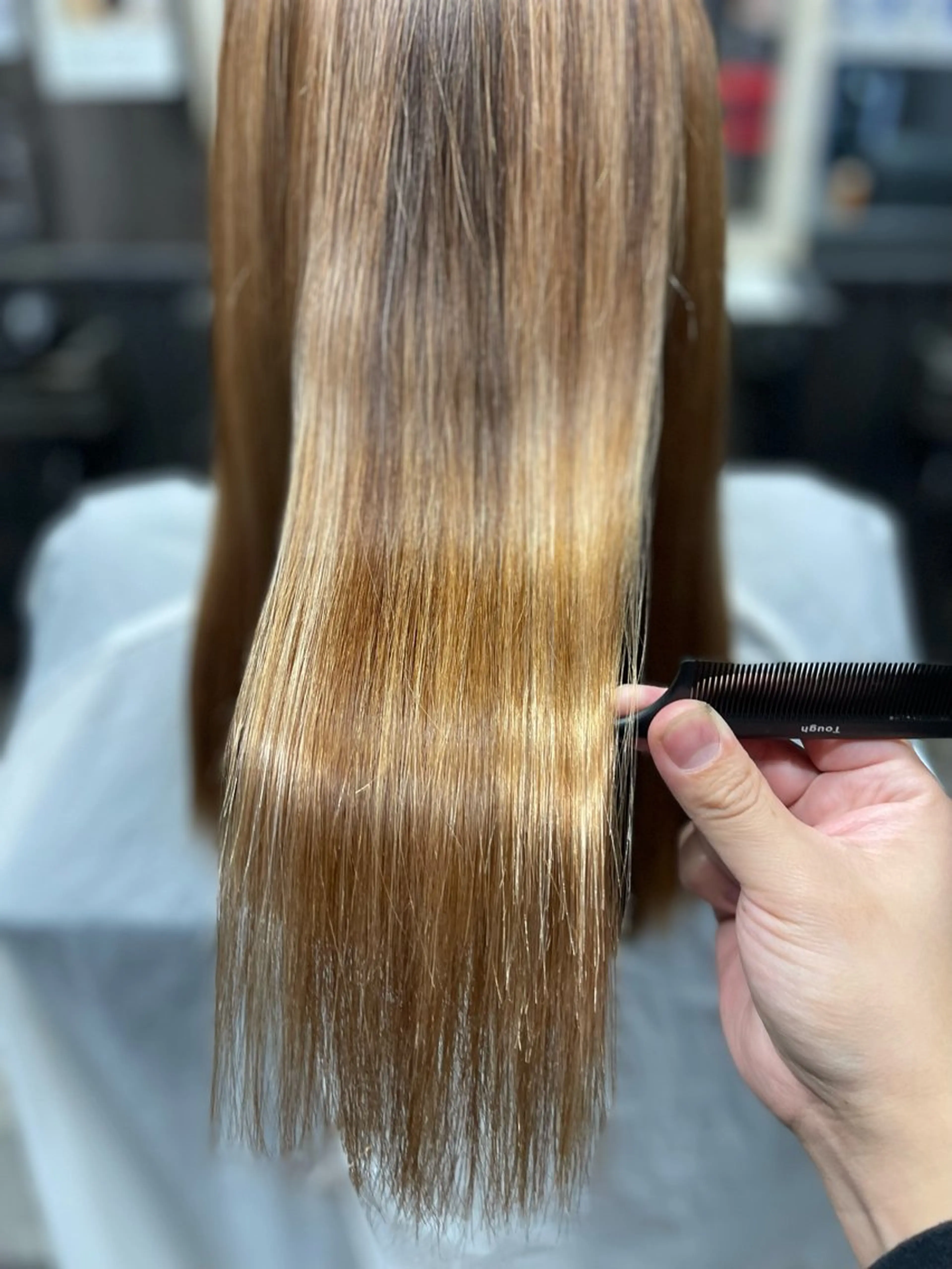 ロング カラー ハイライトカラー ハイライト カット ヘアカラー 田中 就のヘアスタイル