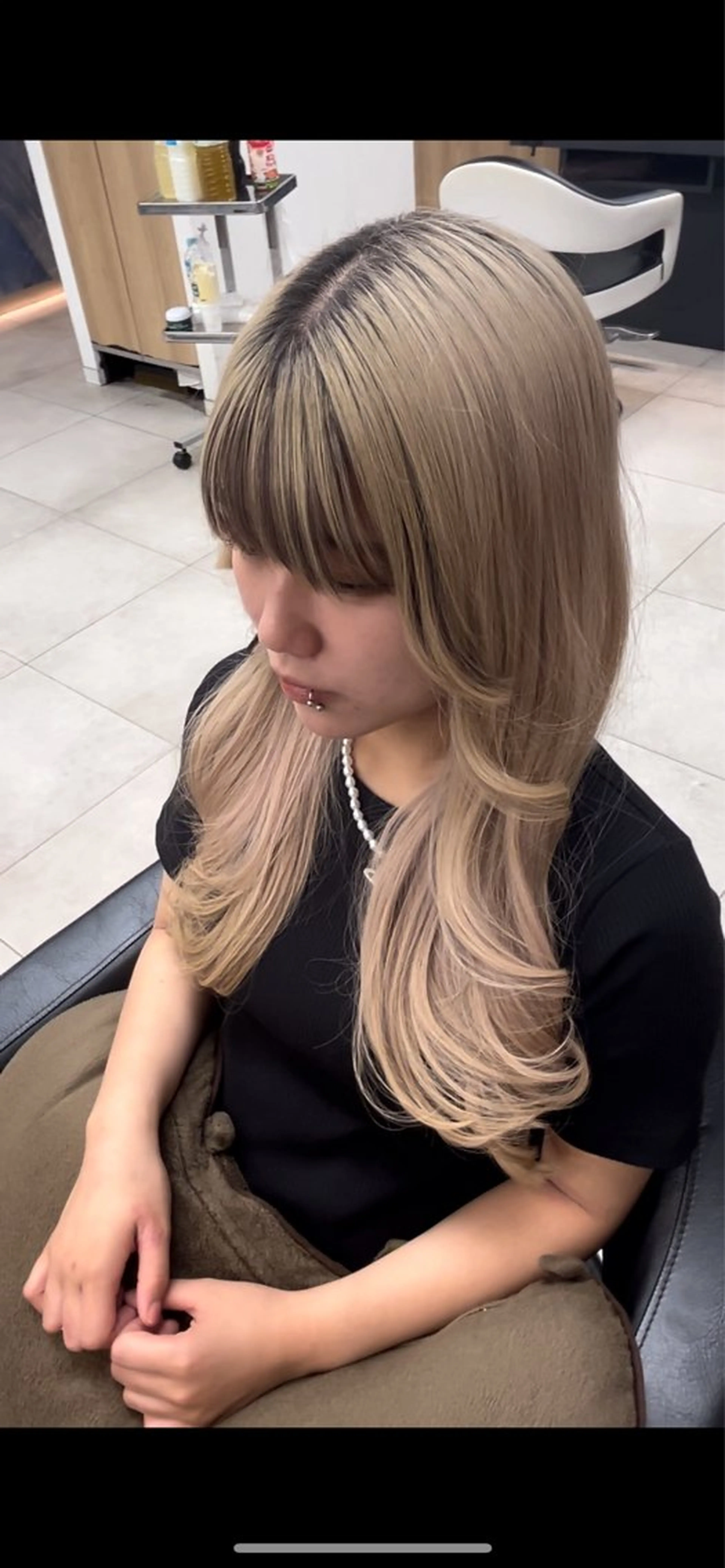 ヘアアレンジ ヘアセット 🖤韓国風顔周り / TAMAMI🖤のヘアスタイル