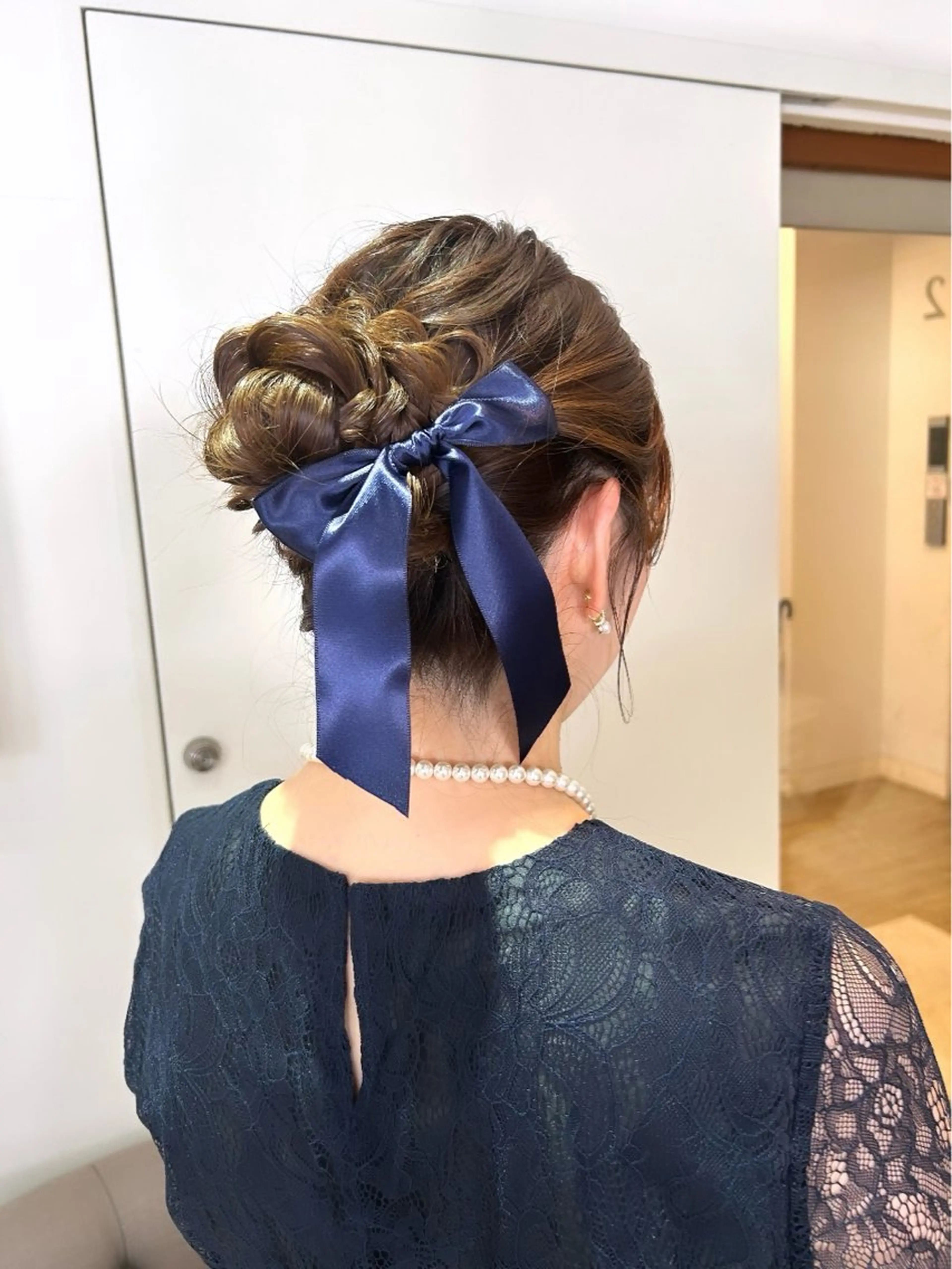 セミロング カラー ヘアアレンジ ヘアセット 吉水 彩乃 /ボブ/艶感カラーのヘアスタイル