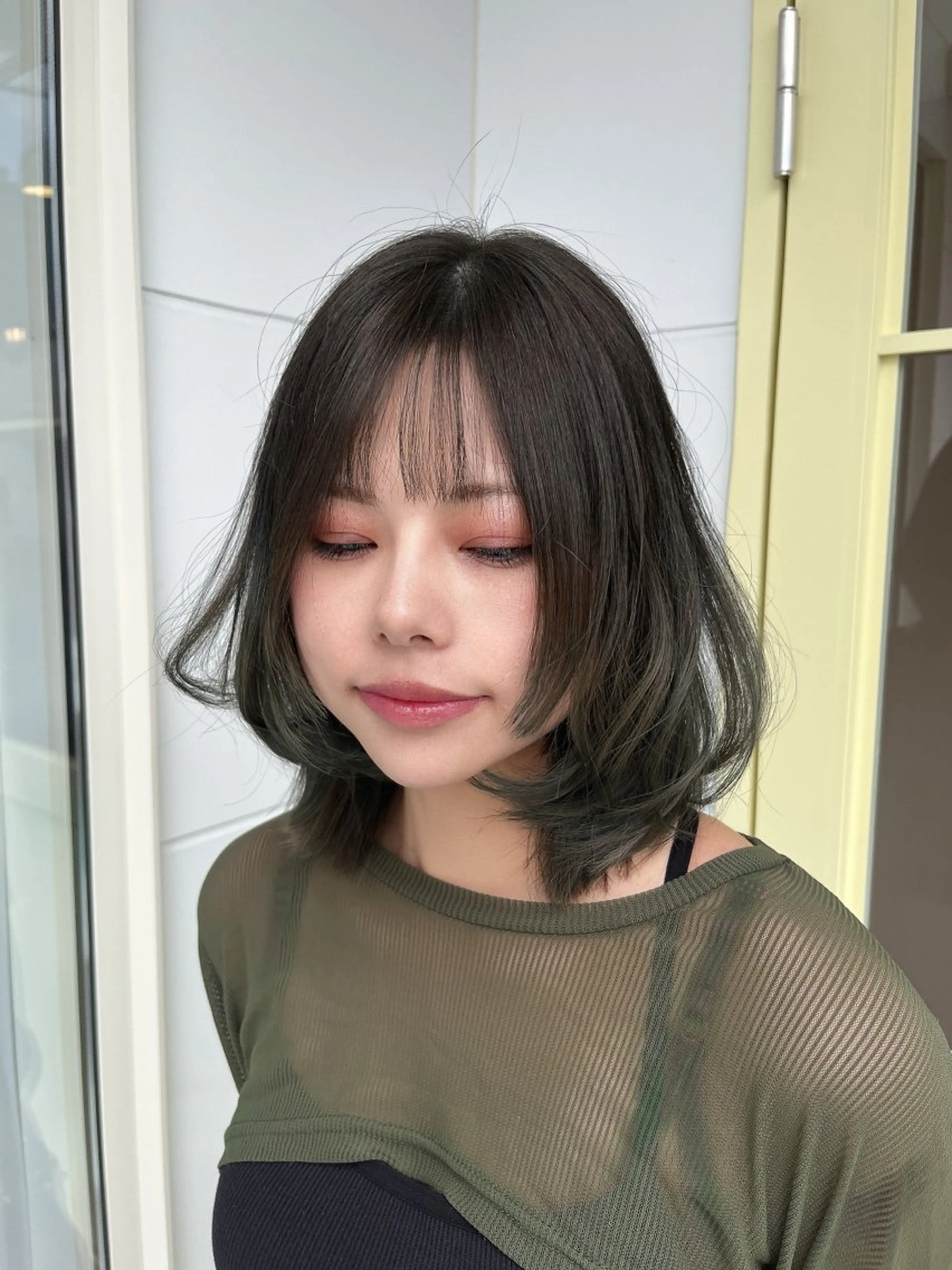 ミディアム MIZUKI🫧ྀི 韓国ヘアAFLOATのヘアスタイル